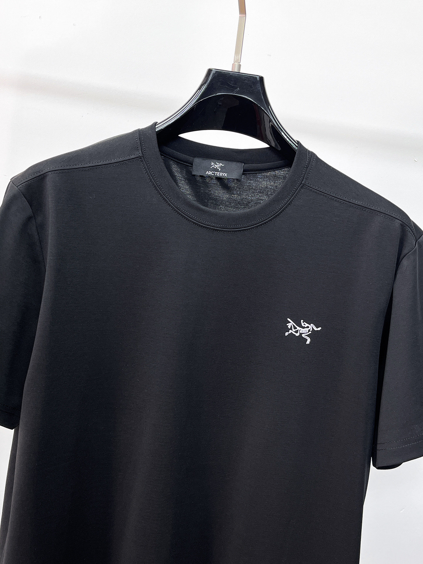 Arc'teryx 復刻男士黑色短袖T恤 白色小鳥標寬鬆圓領休閒百搭上衣| 11 Arc'teryx 復刻男士黑色短袖T恤 白色小鳥標寬鬆圓領休閒百搭上衣