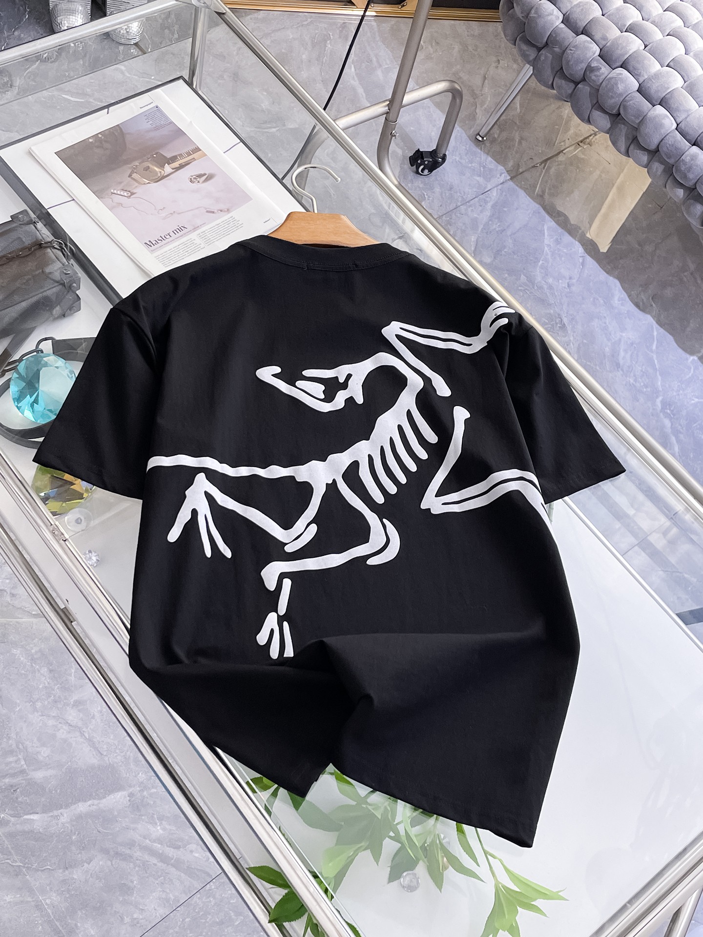 Arc'teryx 高仿男士黑色短袖T恤 白色字母Logo簡約圓領通勤休閒上衣| 14 Arc'teryx 高仿男士黑色短袖T恤 白色字母Logo簡約圓領通勤休閒上衣