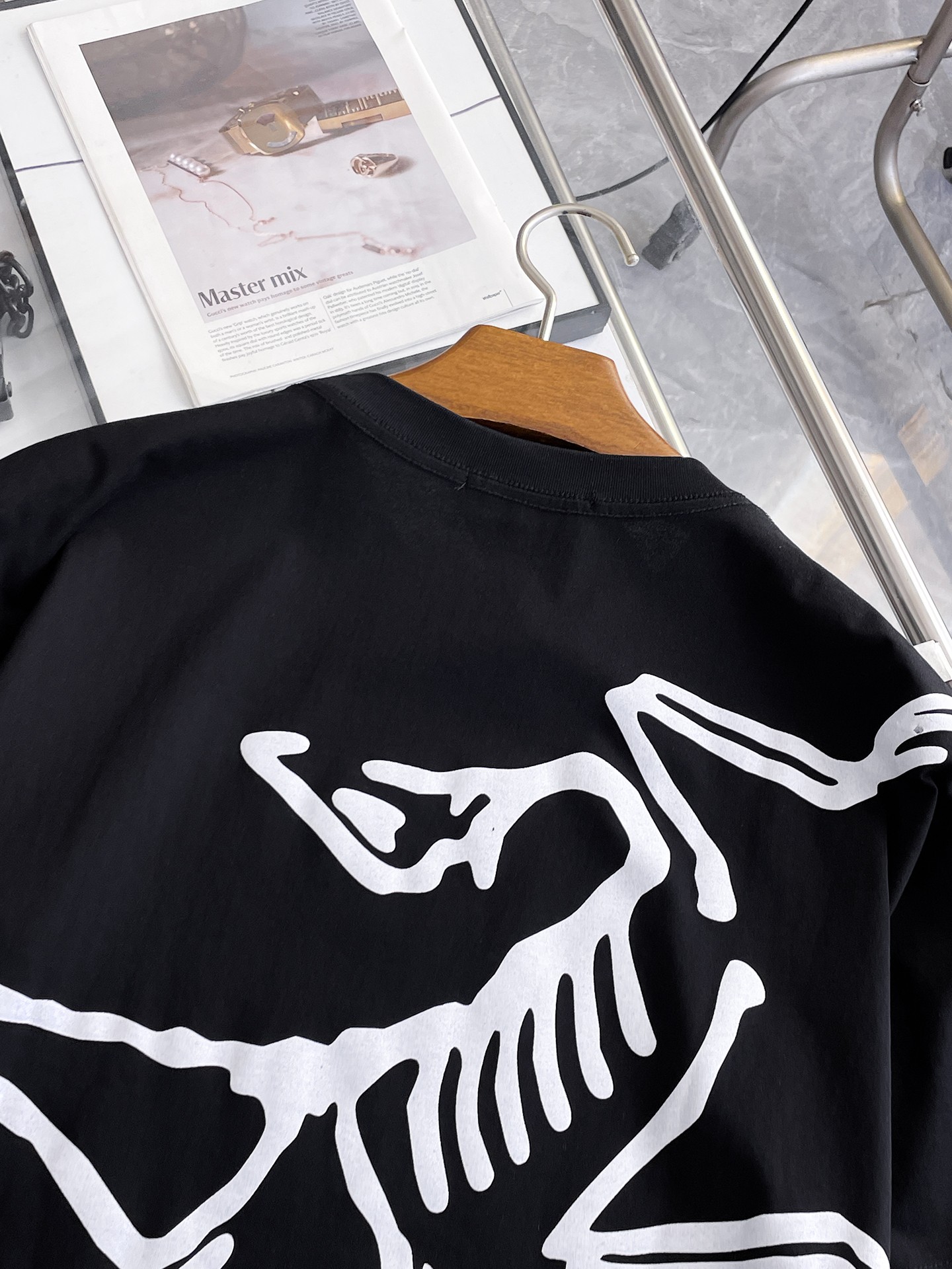 Arc'teryx 高仿男士黑色短袖T恤 白色字母Logo簡約圓領通勤休閒上衣| 12 Arc'teryx 高仿男士黑色短袖T恤 白色字母Logo簡約圓領通勤休閒上衣