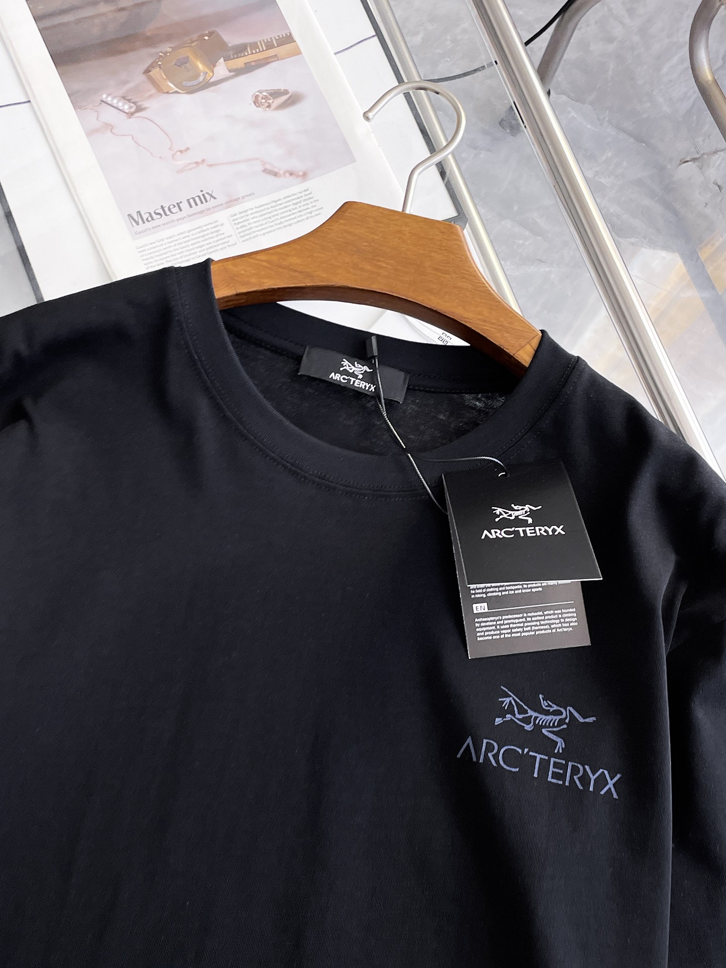 ARC'TERYX 高仿男士黑色短袖T恤 經典小鳥標簡約戶外休閒上衣| 13 ARC'TERYX 高仿男士黑色短袖T恤 經典小鳥標簡約戶外休閒上衣