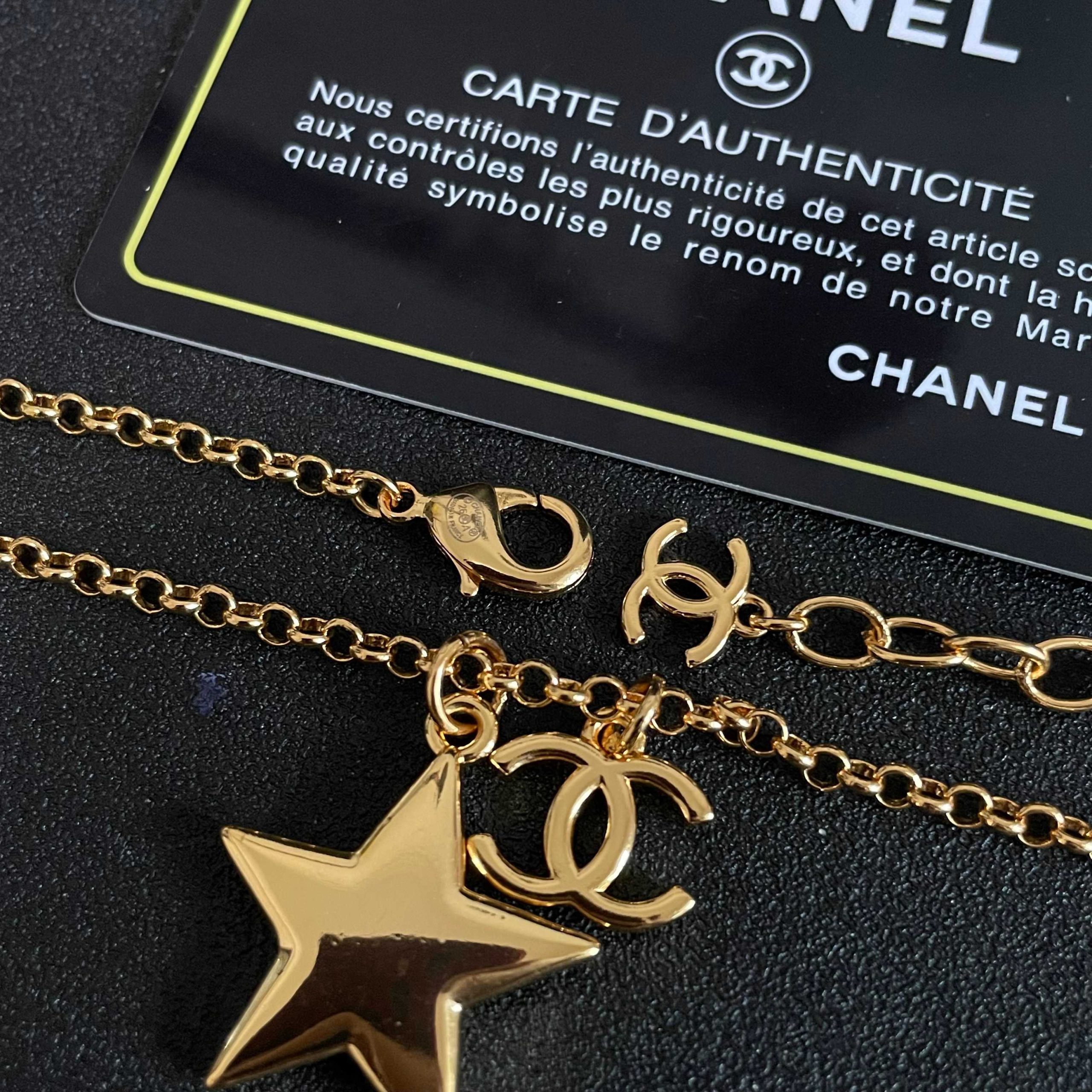 CHANEL一比一女士金色星星雙C項鍊 法式復古氣質百搭鎖骨鏈| 9 CHANEL一比一女士金色星星雙C項鍊 法式復古氣質百搭鎖骨鏈