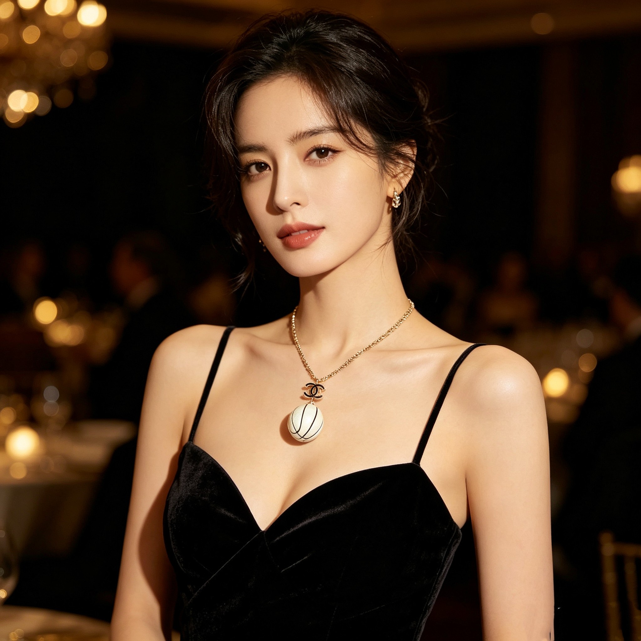 CHANEL高仿女士圓球雙C吊墜項鍊 金色簡約氣質百搭鎖骨鏈| 14 CHANEL高仿女士圓球雙C吊墜項鍊 金色簡約氣質百搭鎖骨鏈