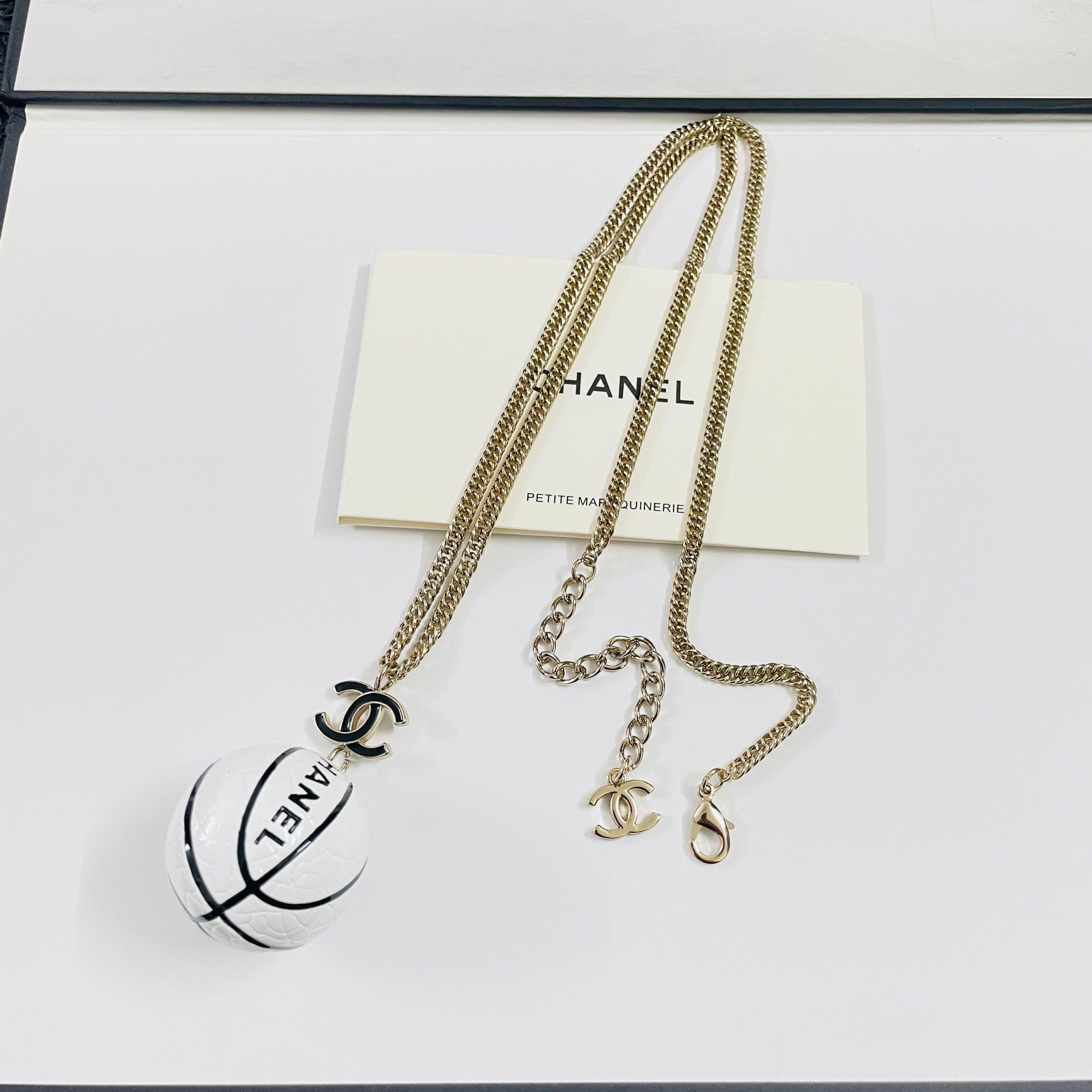 CHANEL高仿女士圓球雙C吊墜項鍊 金色簡約氣質百搭鎖骨鏈| 9 CHANEL高仿女士圓球雙C吊墜項鍊 金色簡約氣質百搭鎖骨鏈
