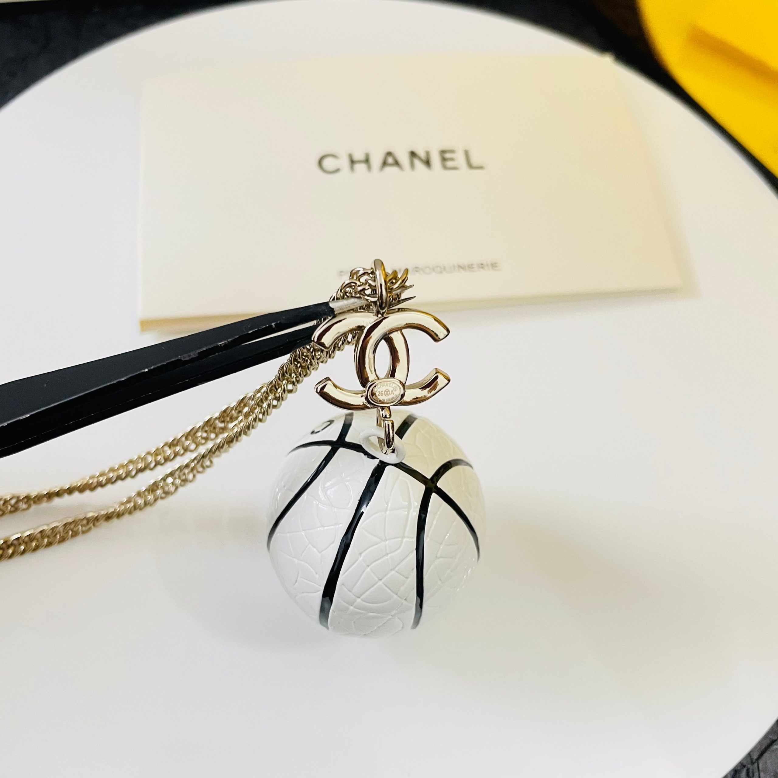 CHANEL高仿女士圓球雙C吊墜項鍊 金色簡約氣質百搭鎖骨鏈| 7 CHANEL高仿女士圓球雙C吊墜項鍊 金色簡約氣質百搭鎖骨鏈