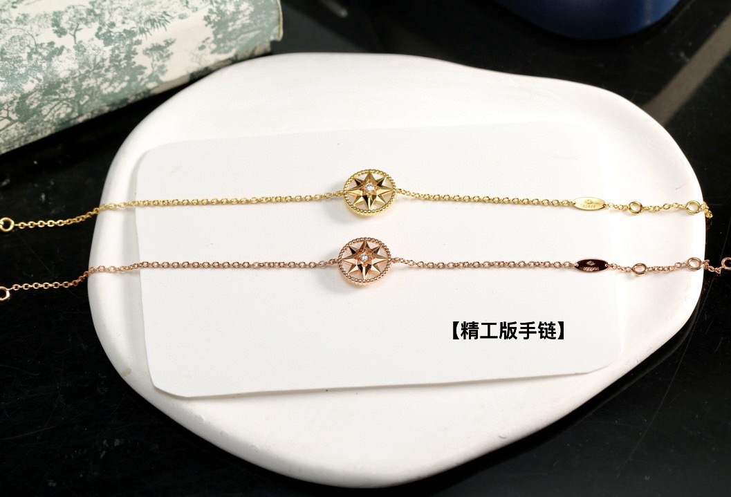 DIOR高仿女士羅盤星芒圓牌項鍊金色玫瑰金水鑽鎖骨鏈精緻百搭款| 11 DIOR高仿女士羅盤星芒圓牌項鍊金色玫瑰金水鑽鎖骨鏈精緻百搭款