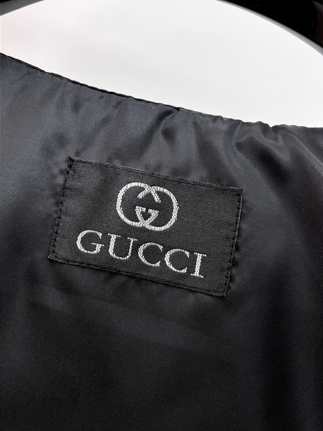 GUCCI 復刻黑色雙G連帽外套 男士潮流拉鍊休閒夾克| 15 GUCCI 復刻黑色雙G連帽外套 男士潮流拉鍊休閒夾克