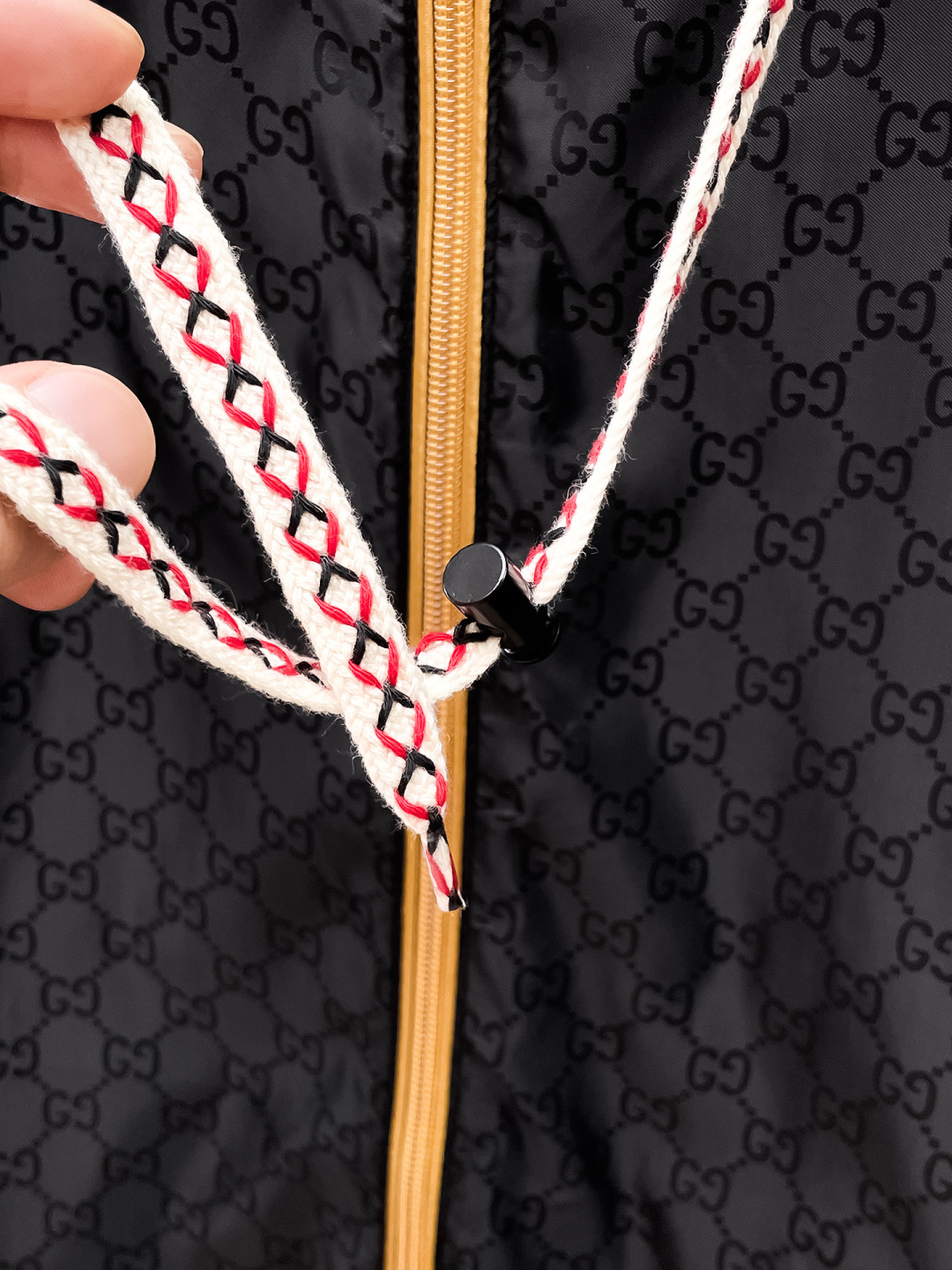 GUCCI 高仿雙G滿版連帽外套 男士拼色拉鍊防風夾克潮流款| 11 GUCCI 高仿雙G滿版連帽外套 男士拼色拉鍊防風夾克潮流款