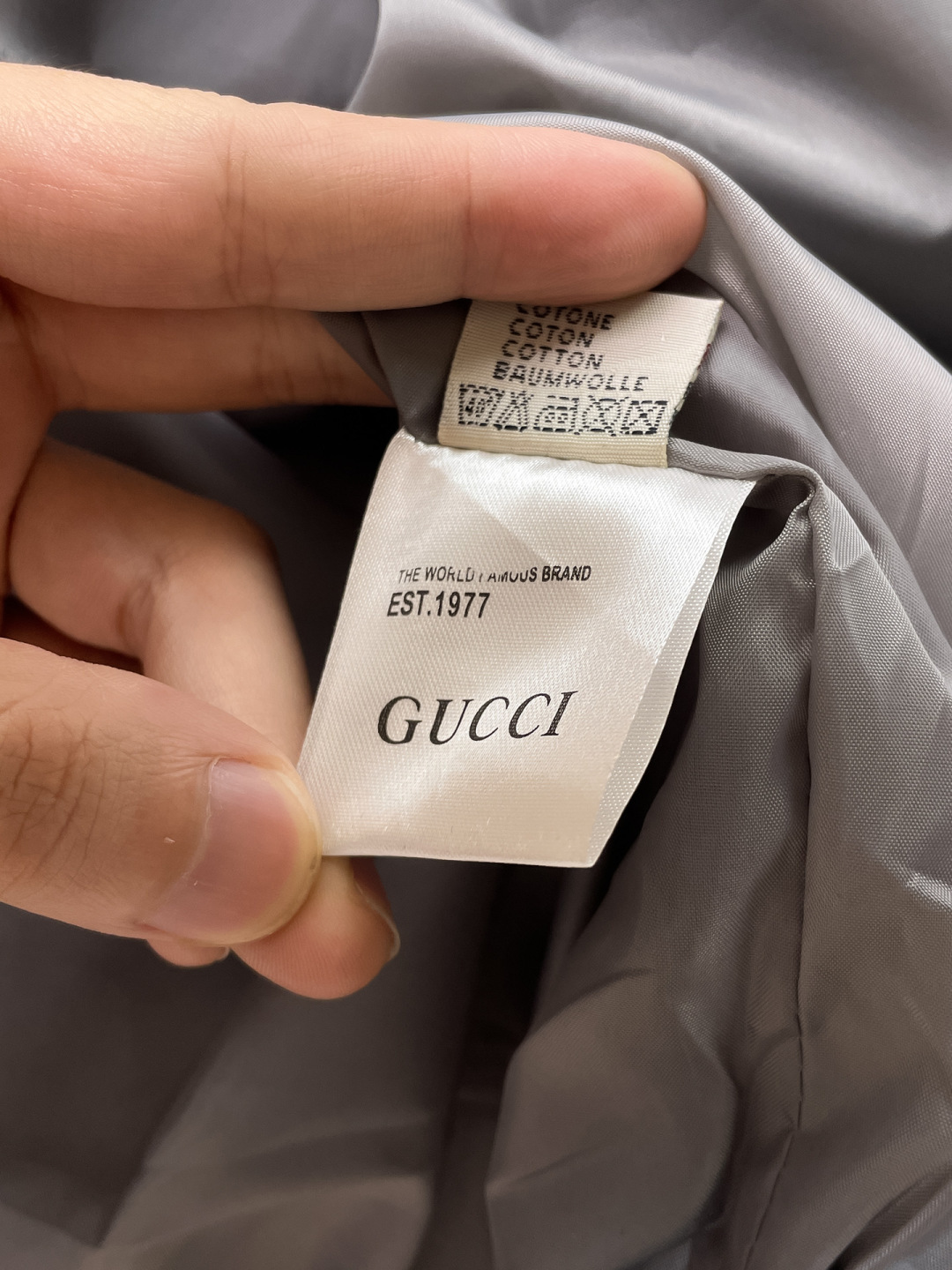 GUCCI 高仿灰色滿版外套 男士雙G連帽拉鍊夾克休閒款| 11 GUCCI 高仿灰色滿版外套 男士雙G連帽拉鍊夾克休閒款