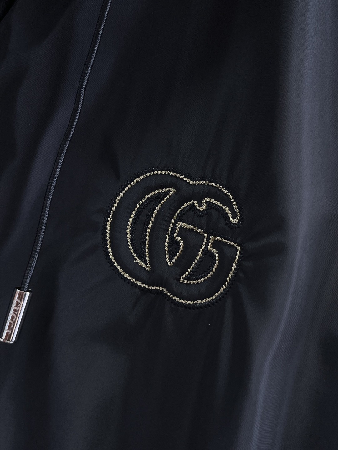 GUCCI 一比一黑色連帽外套 男士條紋織帶拉鍊夾克潮流款| 12 GUCCI 一比一黑色連帽外套 男士條紋織帶拉鍊夾克潮流款