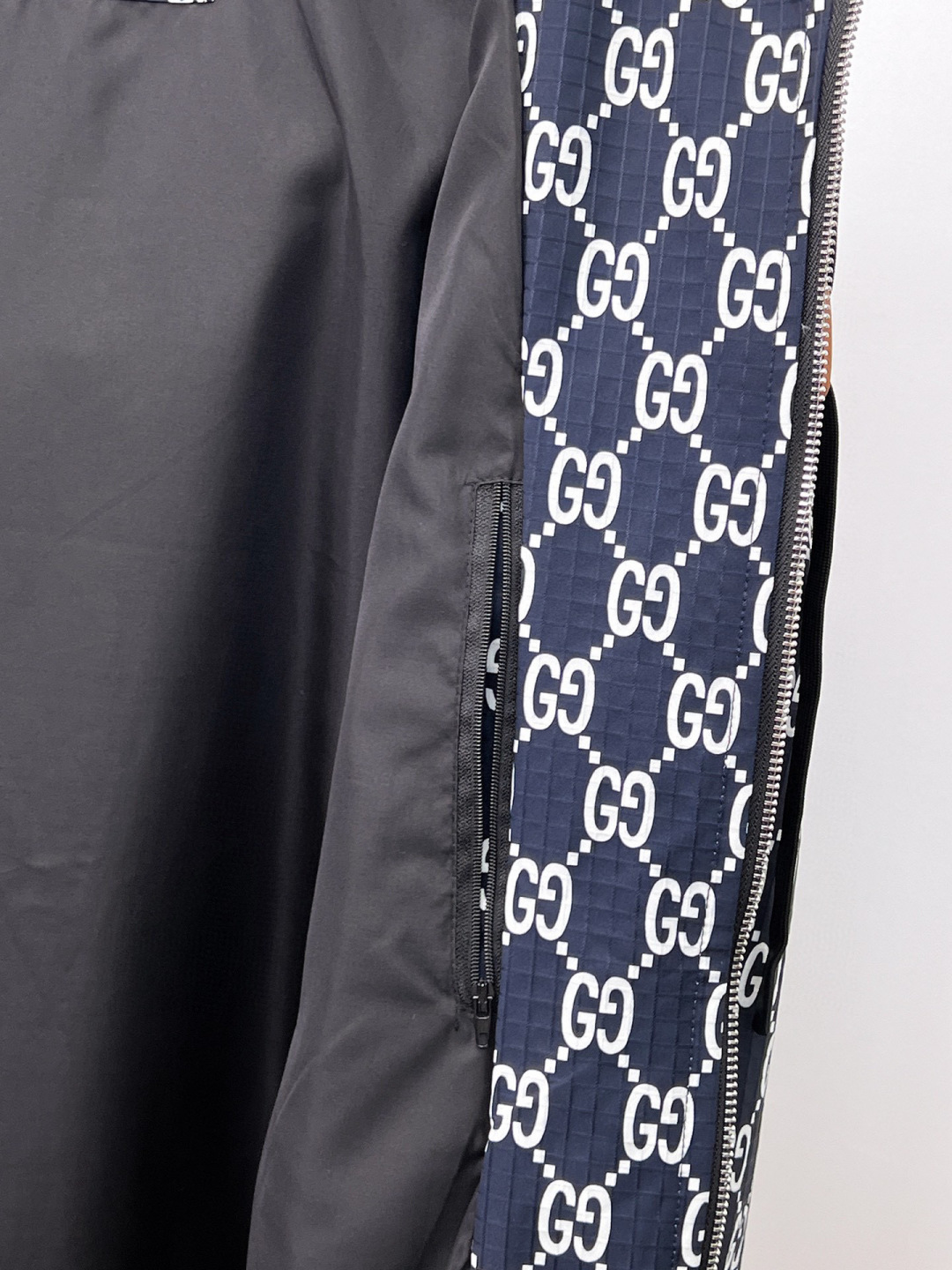 GUCCI 高仿滿版雙G外套 男士橘色織帶連帽拉鍊夾克潮流款| 20 GUCCI 高仿滿版雙G外套 男士橘色織帶連帽拉鍊夾克潮流款