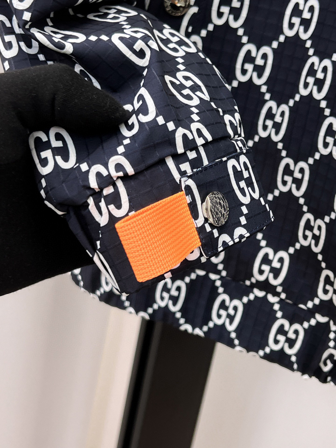 GUCCI 高仿滿版雙G外套 男士橘色織帶連帽拉鍊夾克潮流款| 19 GUCCI 高仿滿版雙G外套 男士橘色織帶連帽拉鍊夾克潮流款