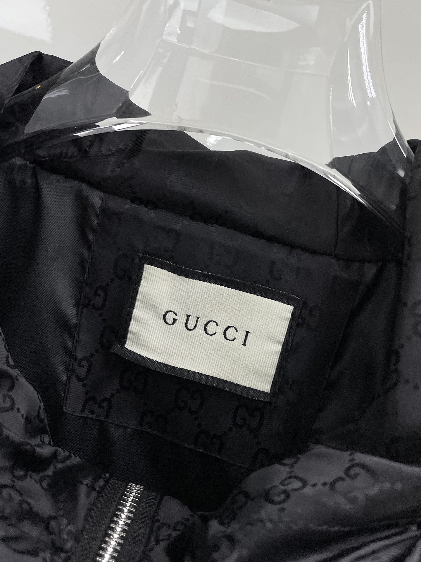 GUCCI 復刻拼接外套 男士紅綠條紋雙G連帽拉鍊夾克