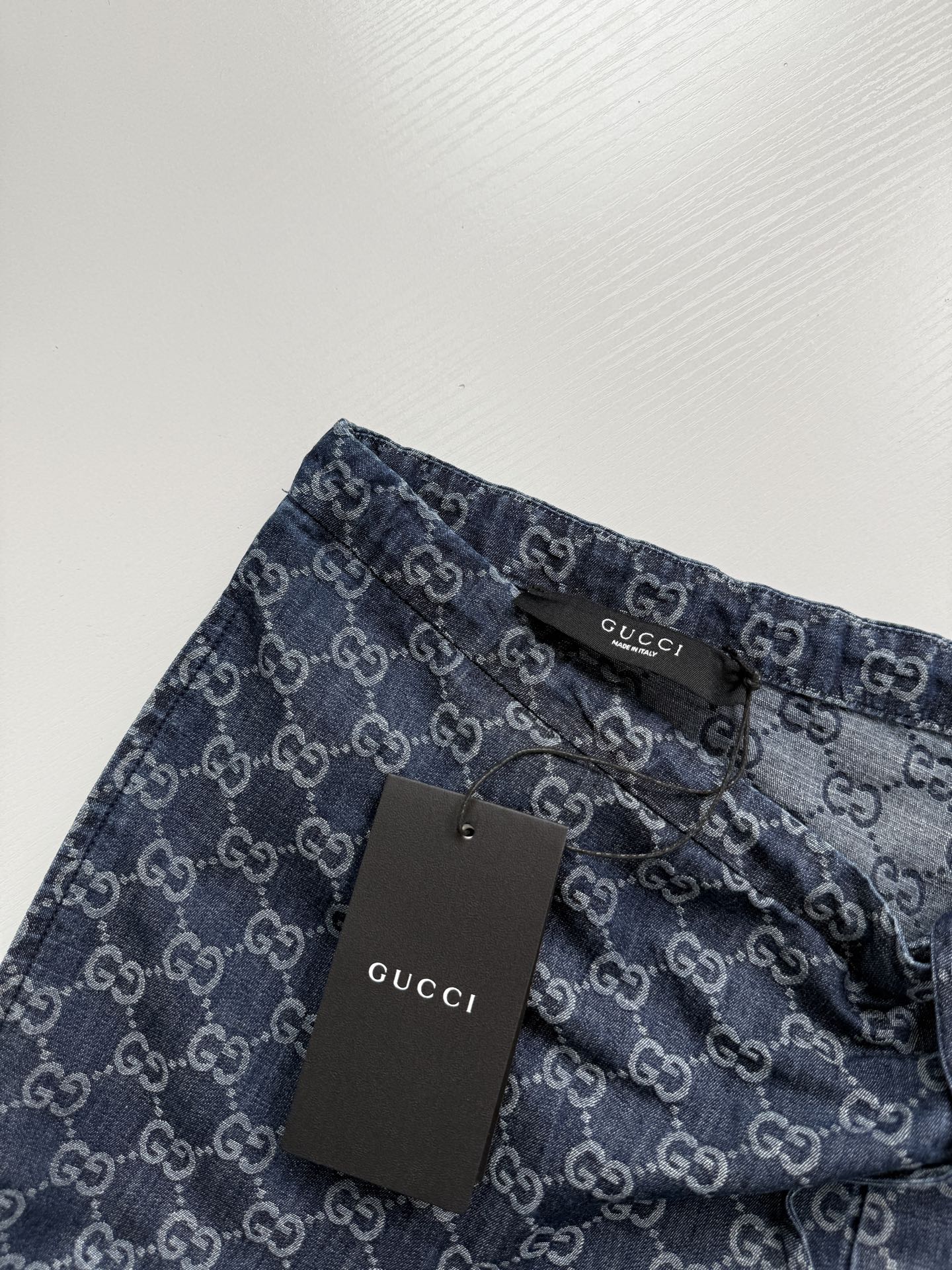 Gucci 古驰 高仿 GG滿版牛仔長褲 男士寬鬆直筒休閒褲| 10 Gucci 古驰 高仿 GG滿版牛仔長褲 男士寬鬆直筒休閒褲