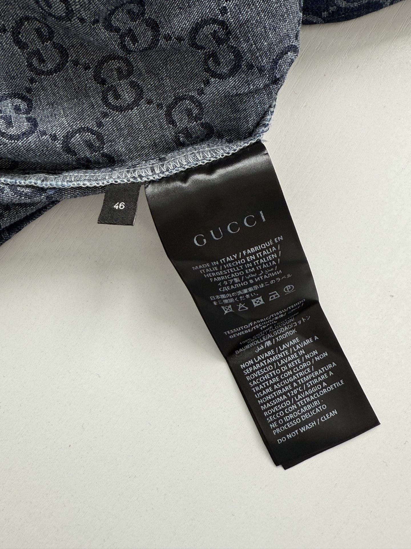 Gucci 古驰 高仿 GG滿版牛仔長褲 男士寬鬆直筒休閒褲| 7 Gucci 古驰 高仿 GG滿版牛仔長褲 男士寬鬆直筒休閒褲