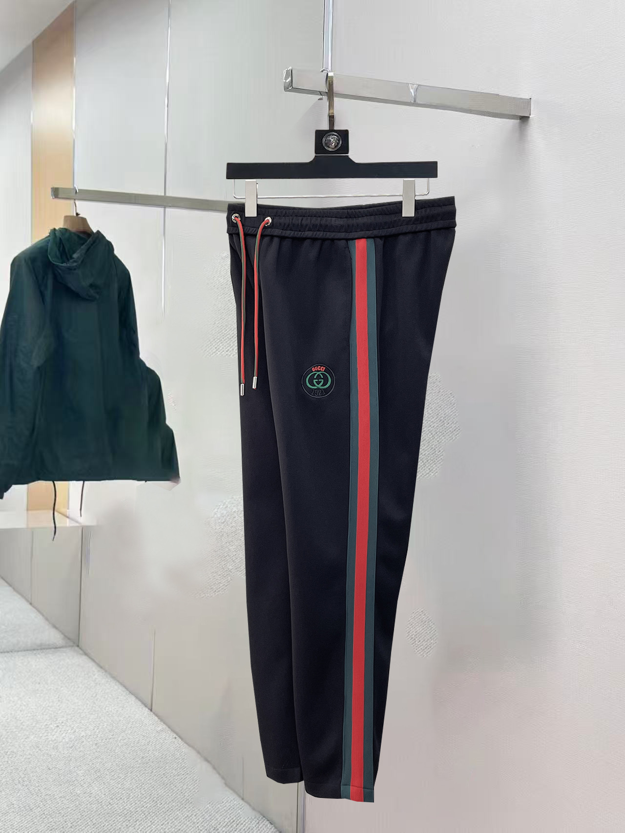 GUCCI 復刻側條紋運動長褲男士修身休閒直筒褲| 6 GUCCI 復刻側條紋運動長褲男士修身休閒直筒褲