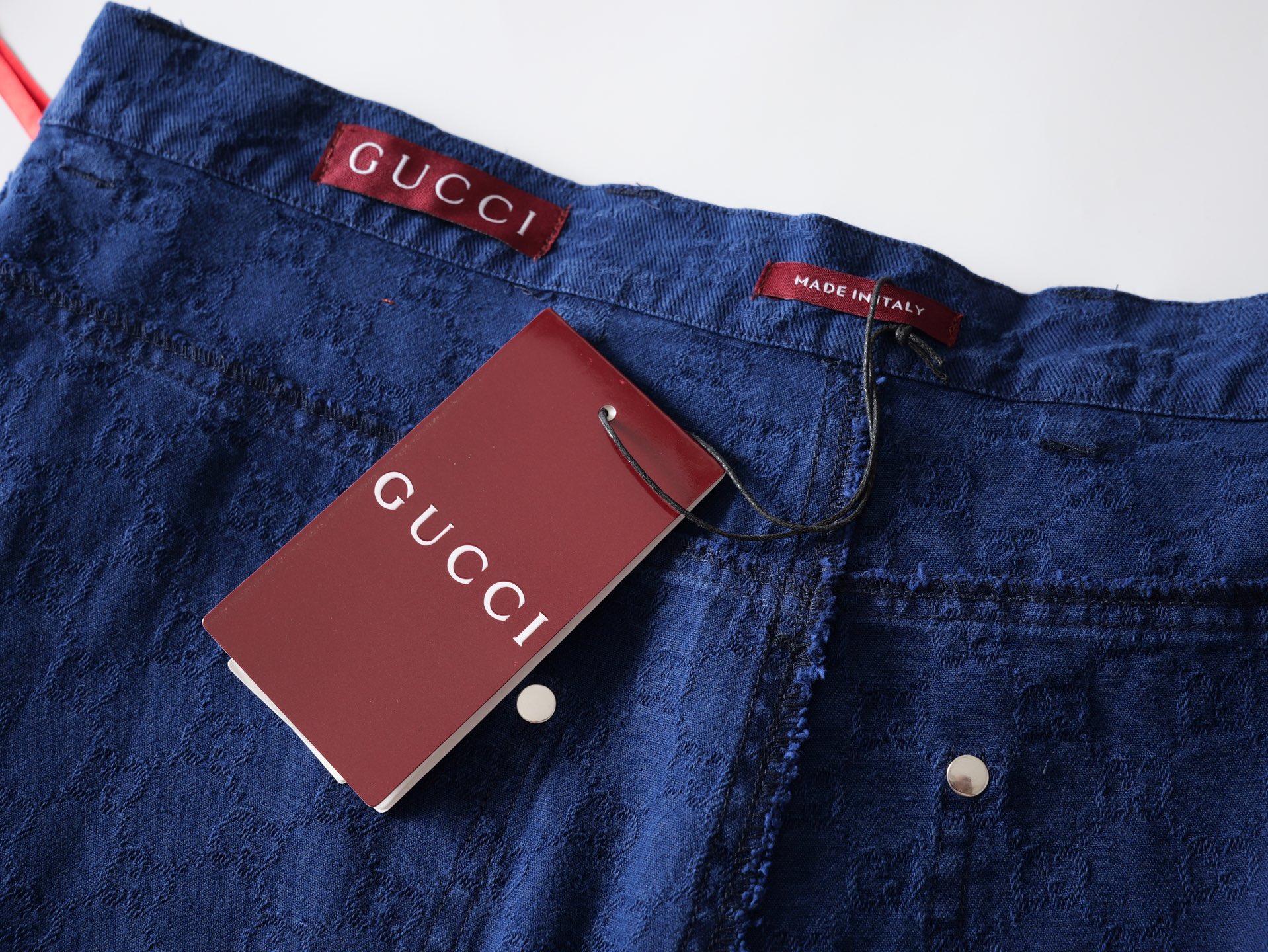 Gucci 古驰 高仿 漸變提花牛仔短褲 男士休閒五分褲| 13 Gucci 古驰 高仿 漸變提花牛仔短褲 男士休閒五分褲