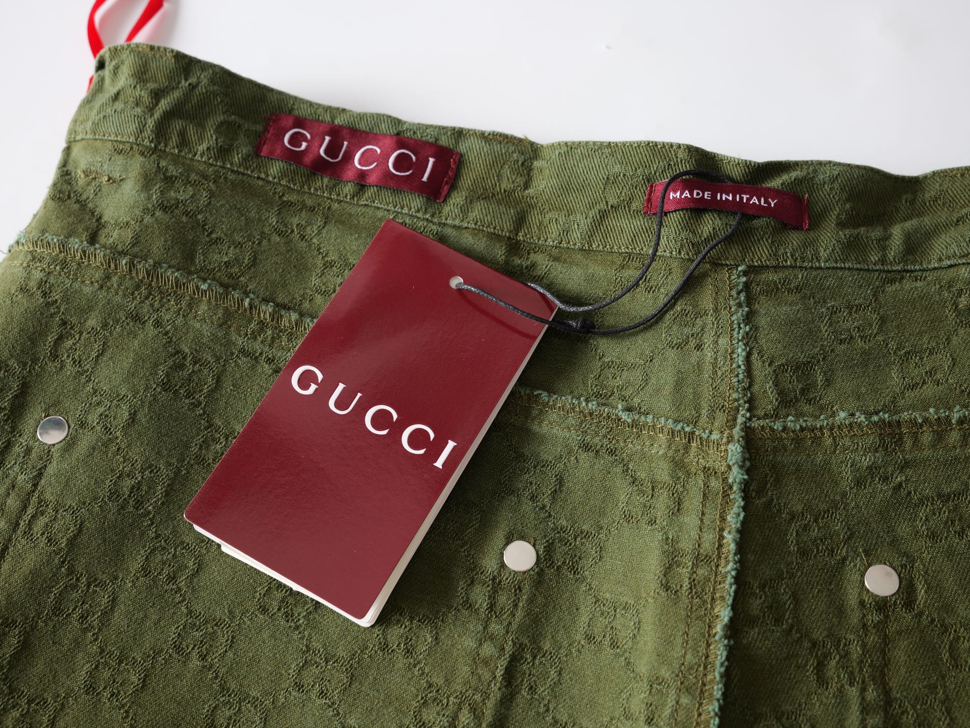 Gucci 古驰 高仿 GG提花牛仔短褲 男士寬鬆五分褲| 13 Gucci 古驰 高仿 GG提花牛仔短褲 男士寬鬆五分褲