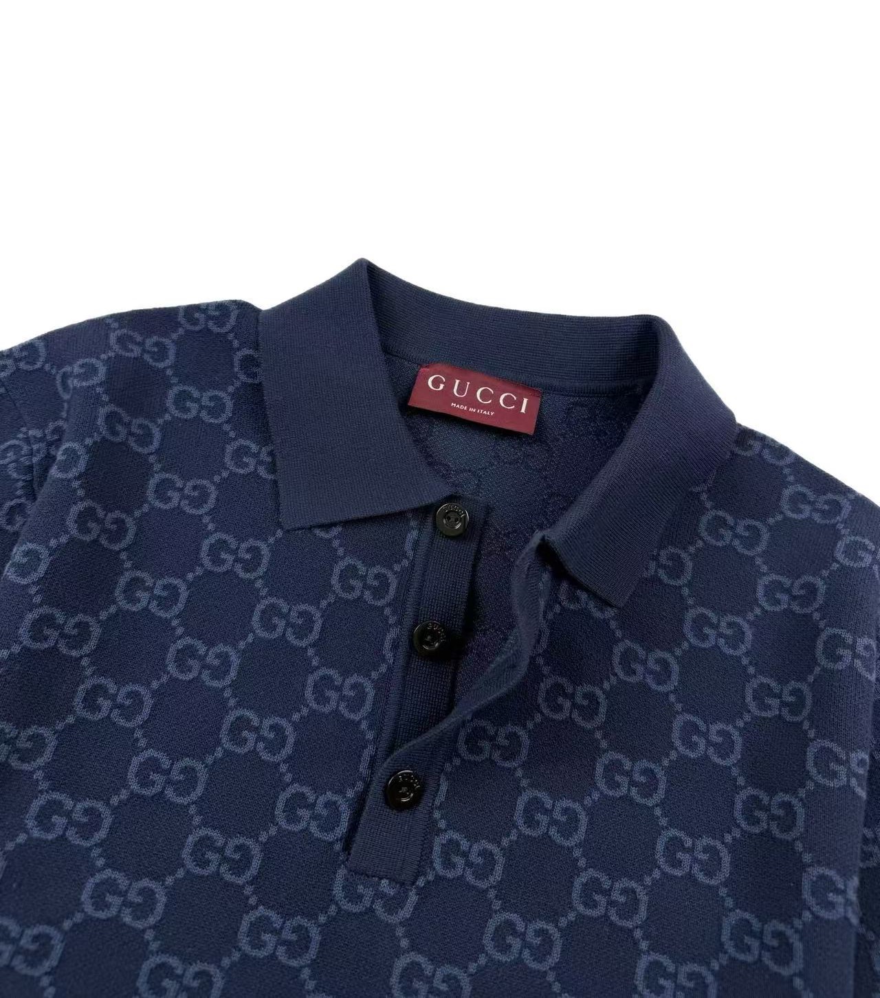 Gucci 高仿GG提花Polo針織衫 男士短袖翻領上衣| 12 Gucci 高仿GG提花Polo針織衫 男士短袖翻領上衣