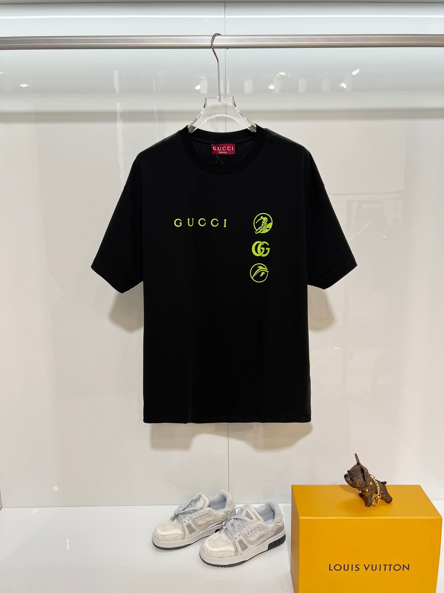 GUCCI 原單螢光LOGO印花短袖T恤男士潮流圓領百搭款| 6 GUCCI 原單螢光LOGO印花短袖T恤男士潮流圓領百搭款