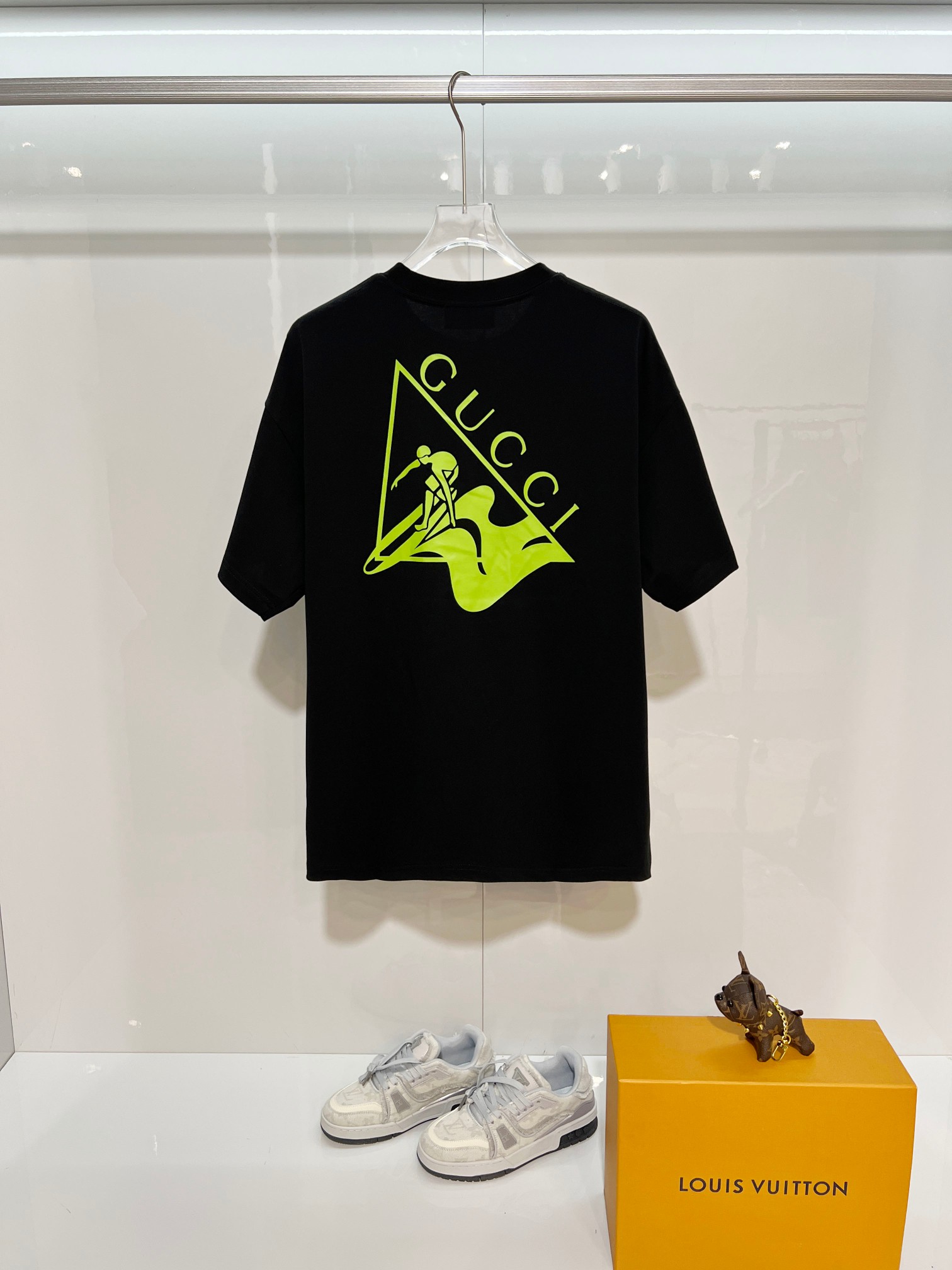 GUCCI 原單螢光LOGO印花短袖T恤男士潮流圓領百搭款| 14 GUCCI 原單螢光LOGO印花短袖T恤男士潮流圓領百搭款