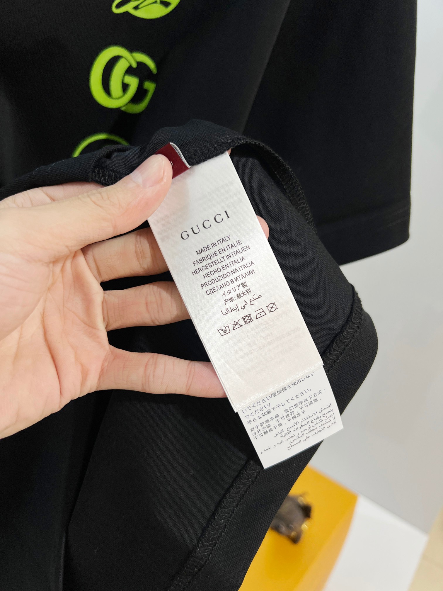 GUCCI 原單螢光LOGO印花短袖T恤男士潮流圓領百搭款| 7 GUCCI 原單螢光LOGO印花短袖T恤男士潮流圓領百搭款