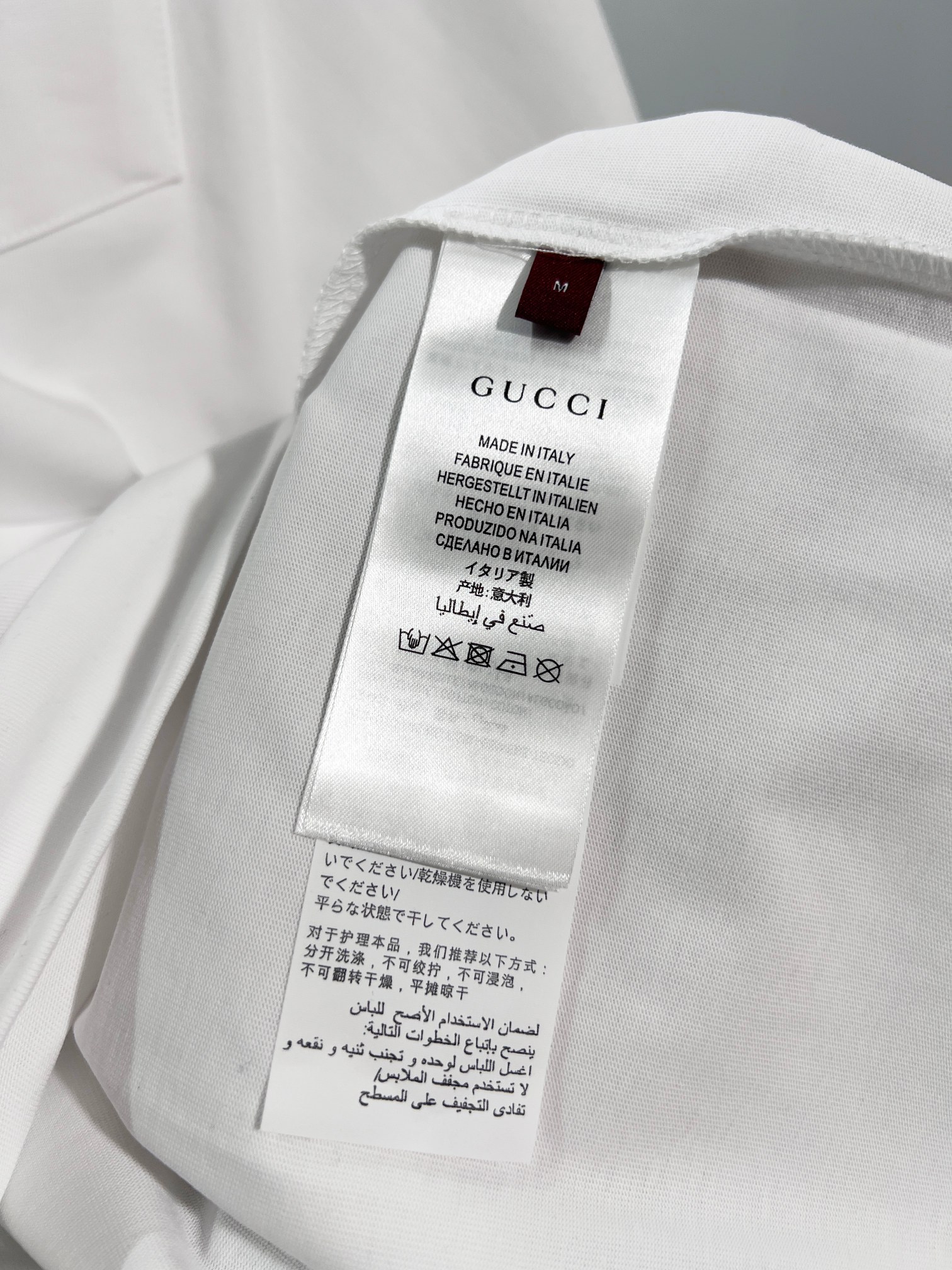 GUCCI 復刻口袋LOGO短袖T恤男士白色純棉百搭款| 14 GUCCI 復刻口袋LOGO短袖T恤男士白色純棉百搭款