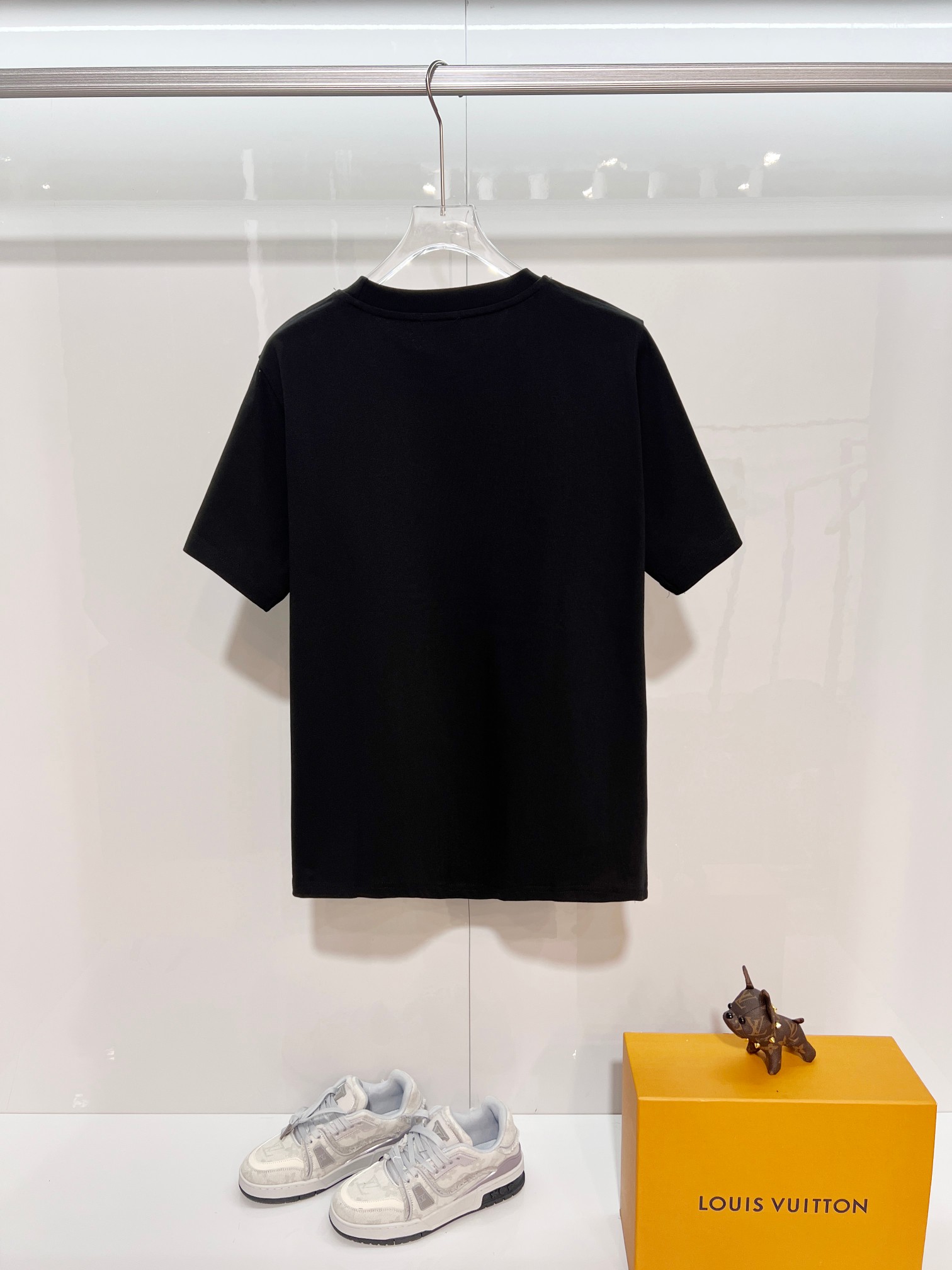 GUCCI 高仿口袋刺繡短袖T恤男士黑色純棉圓領休閒上衣| 14 GUCCI 高仿口袋刺繡短袖T恤男士黑色純棉圓領休閒上衣