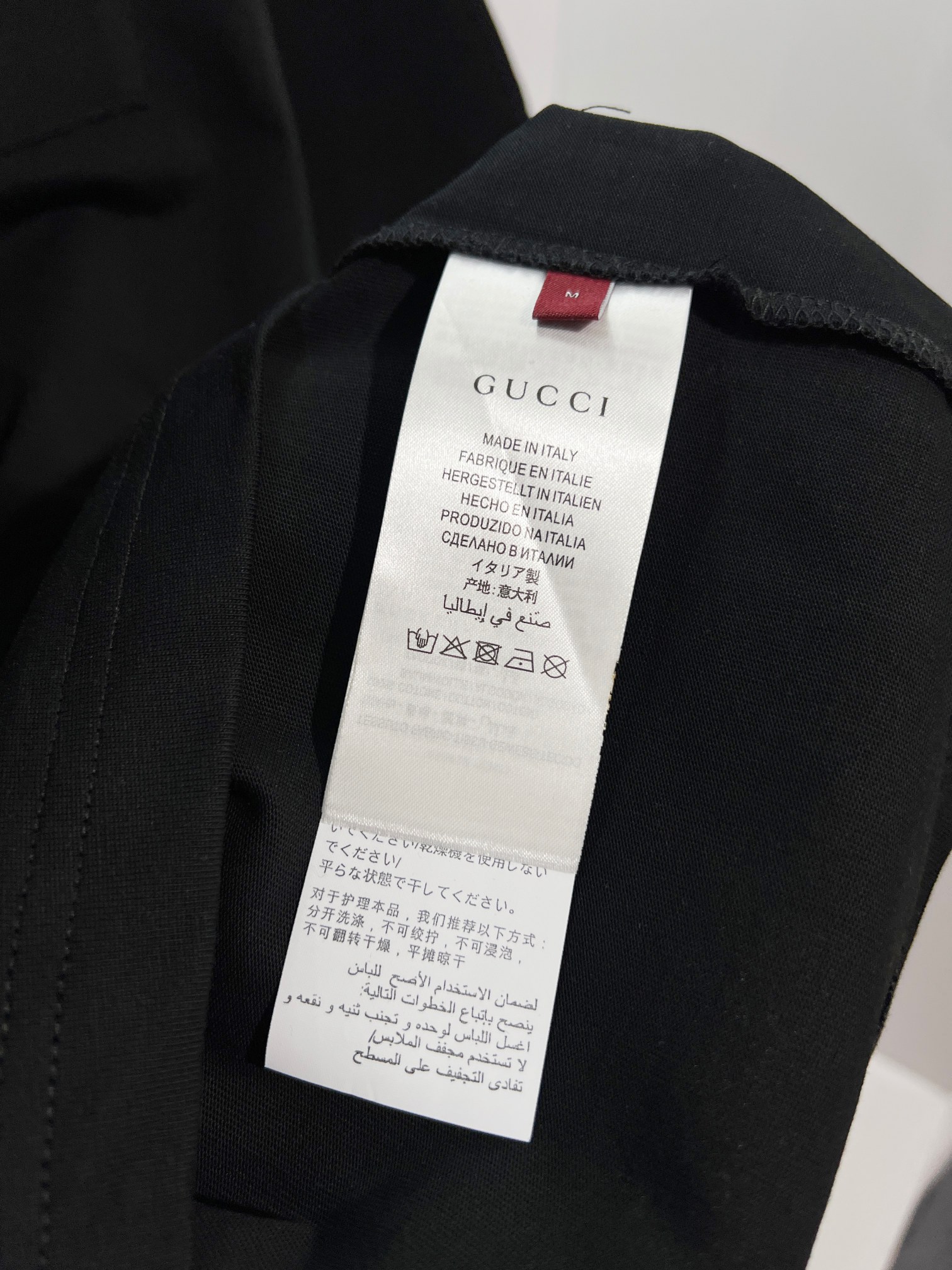 GUCCI 高仿口袋刺繡短袖T恤男士黑色純棉圓領休閒上衣| 7 GUCCI 高仿口袋刺繡短袖T恤男士黑色純棉圓領休閒上衣
