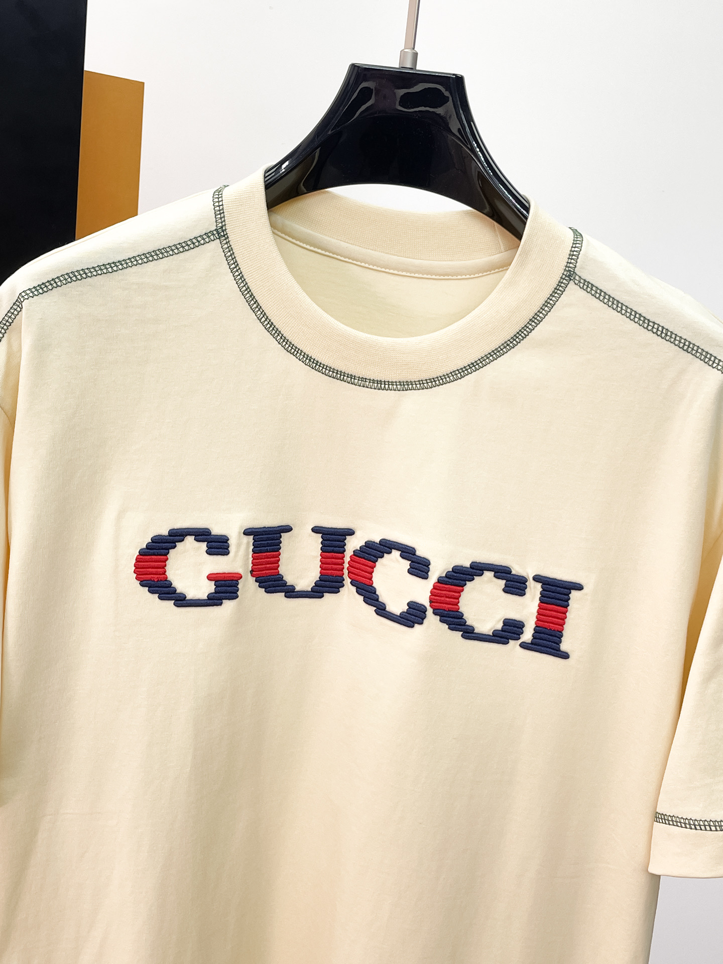 Gucci 古驰 高仿 刺繡Logo短袖T恤 男士圓領上衣| 12 Gucci 古驰 高仿 刺繡Logo短袖T恤 男士圓領上衣