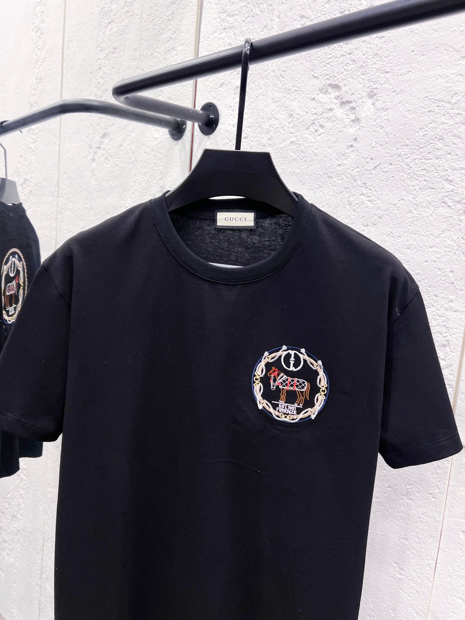 GUCCI 高仿刺繡馬徽短袖T恤 男士簡約圓領純棉上衣潮流百搭款| 13 GUCCI 高仿刺繡馬徽短袖T恤 男士簡約圓領純棉上衣潮流百搭款