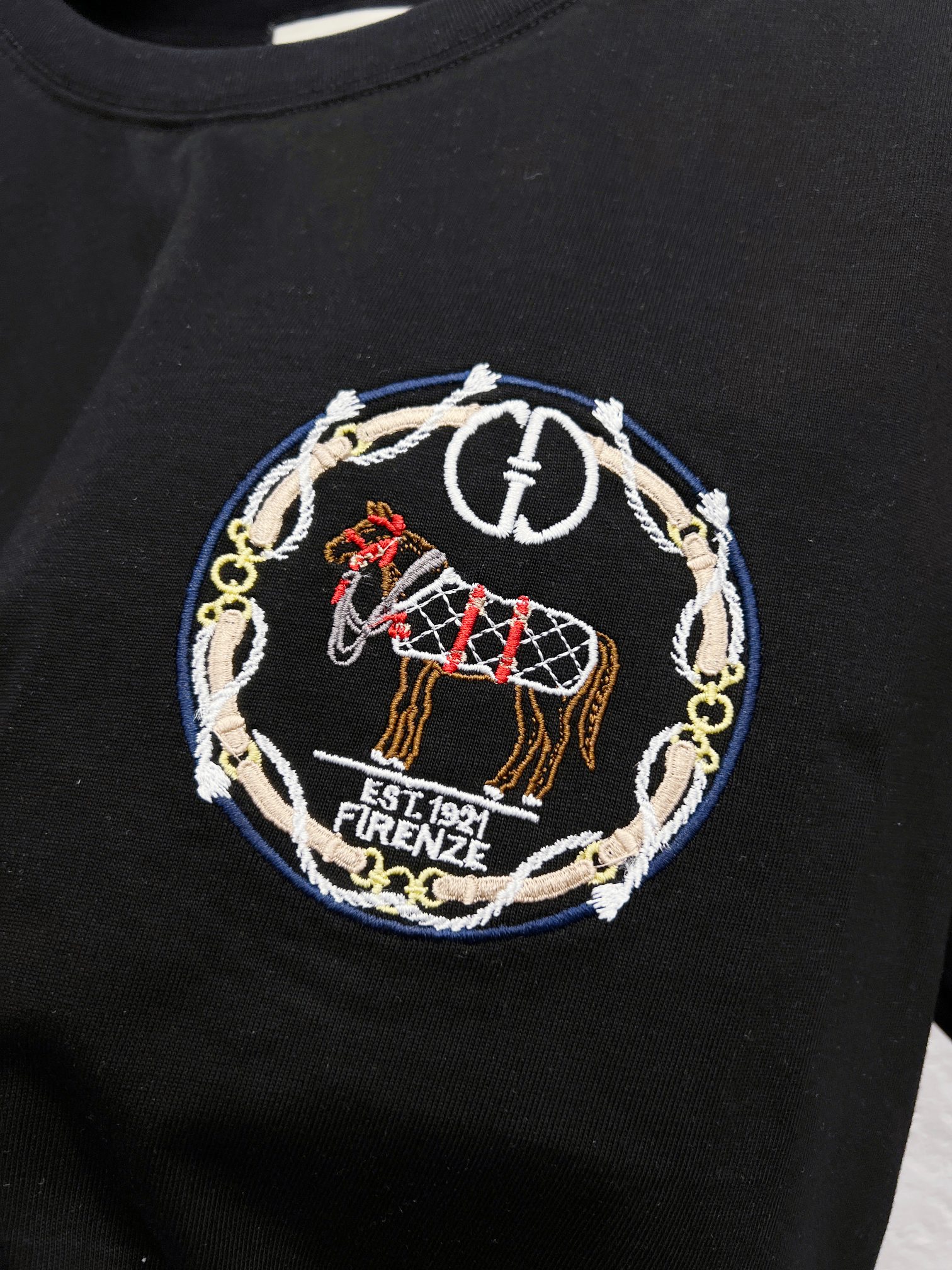 GUCCI 高仿刺繡馬徽短袖T恤 男士簡約圓領純棉上衣潮流百搭款| 8 GUCCI 高仿刺繡馬徽短袖T恤 男士簡約圓領純棉上衣潮流百搭款