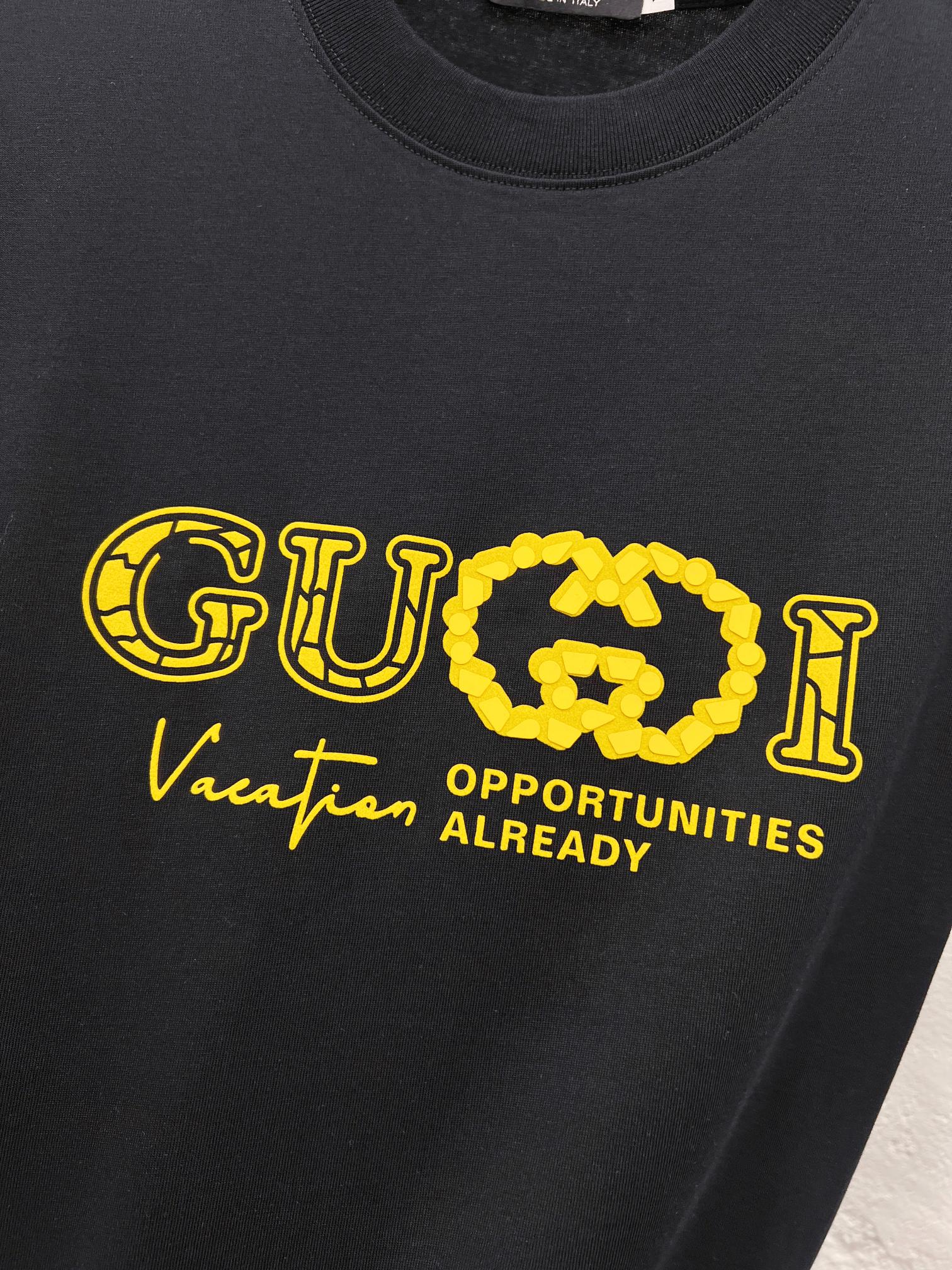 GUCCI 原單字母印花短袖T恤 男士圓領潮流休閒百搭上衣| 11 GUCCI 原單字母印花短袖T恤 男士圓領潮流休閒百搭上衣