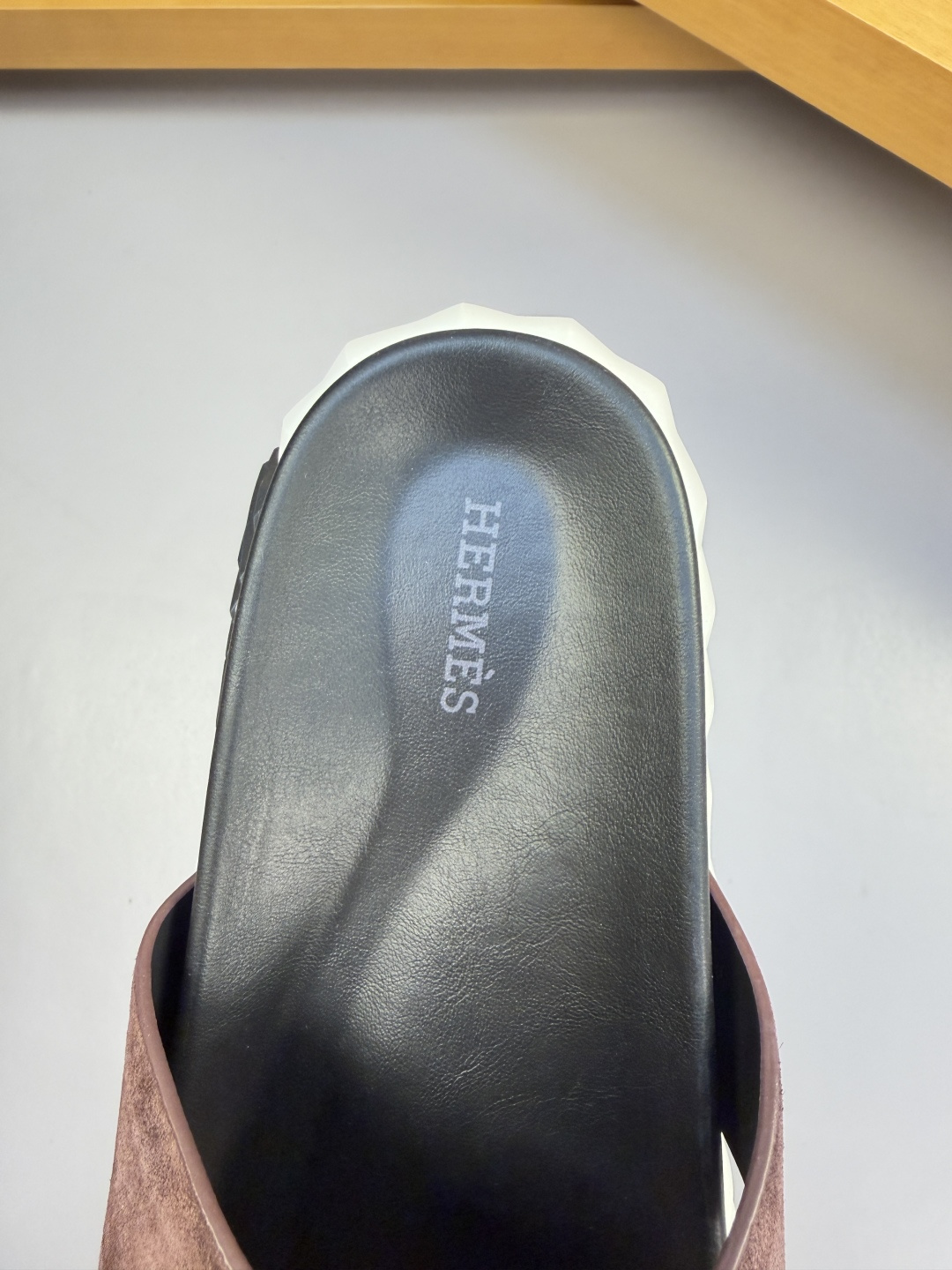 Hermès 愛馬仕 高仿 棕色交叉涼拖 男士經典休閒拖鞋