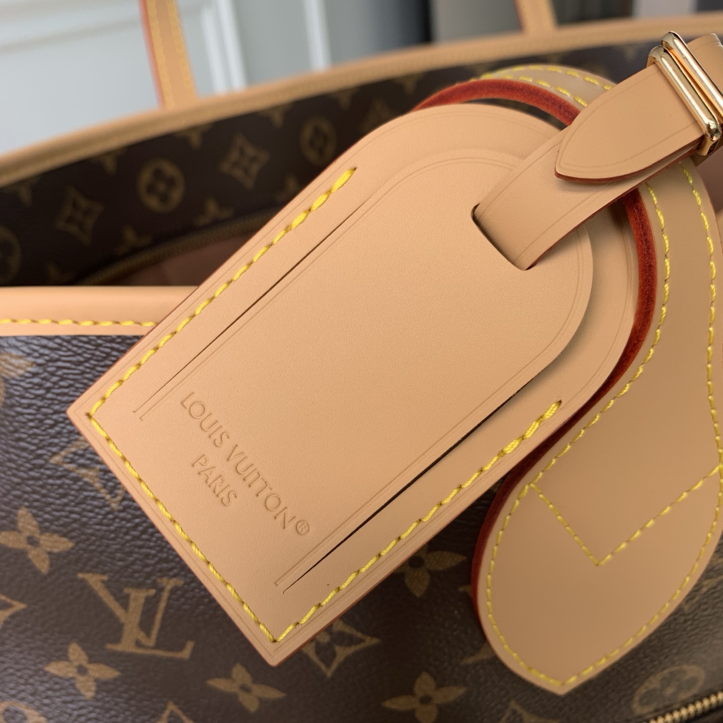 LV 高仿 Monogram 老花多口袋托特包 大容量經典棕色手提包