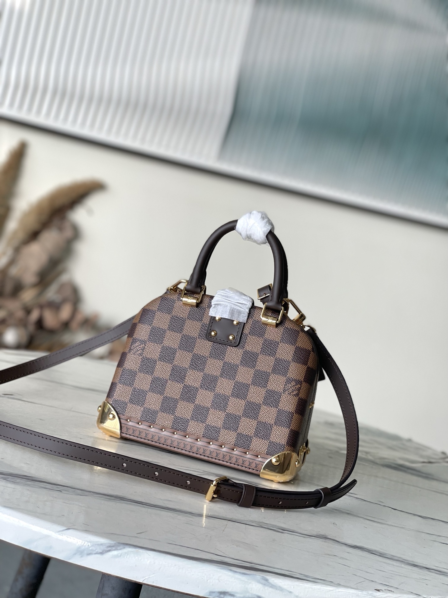 LV 一比一 Damier Ebene 棋盤格 Petite Malle 小硬箱手提斜背包| 13 LV 一比一 Damier Ebene 棋盤格 Petite Malle 小硬箱手提斜背包