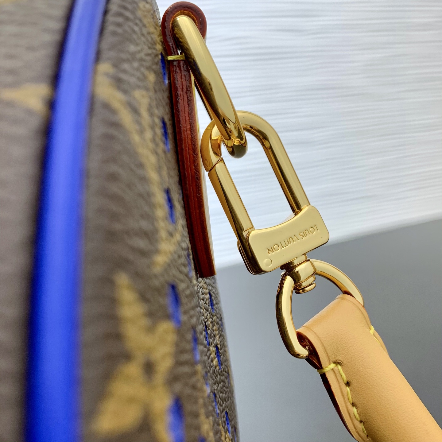 LV A貨 Speedy Monogram 藍色鏤空老花手提包 大容量肩背包| 16 LV A貨 Speedy Monogram 藍色鏤空老花手提包 大容量肩背包