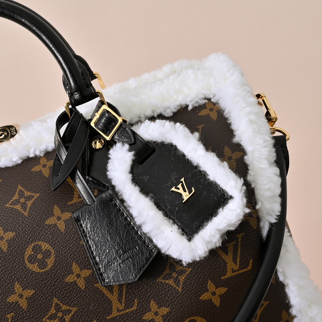 LV 一比一老花毛邊Speedy手提包 經典復古單肩斜挎包| 13 LV 一比一老花毛邊Speedy手提包 經典復古單肩斜挎包