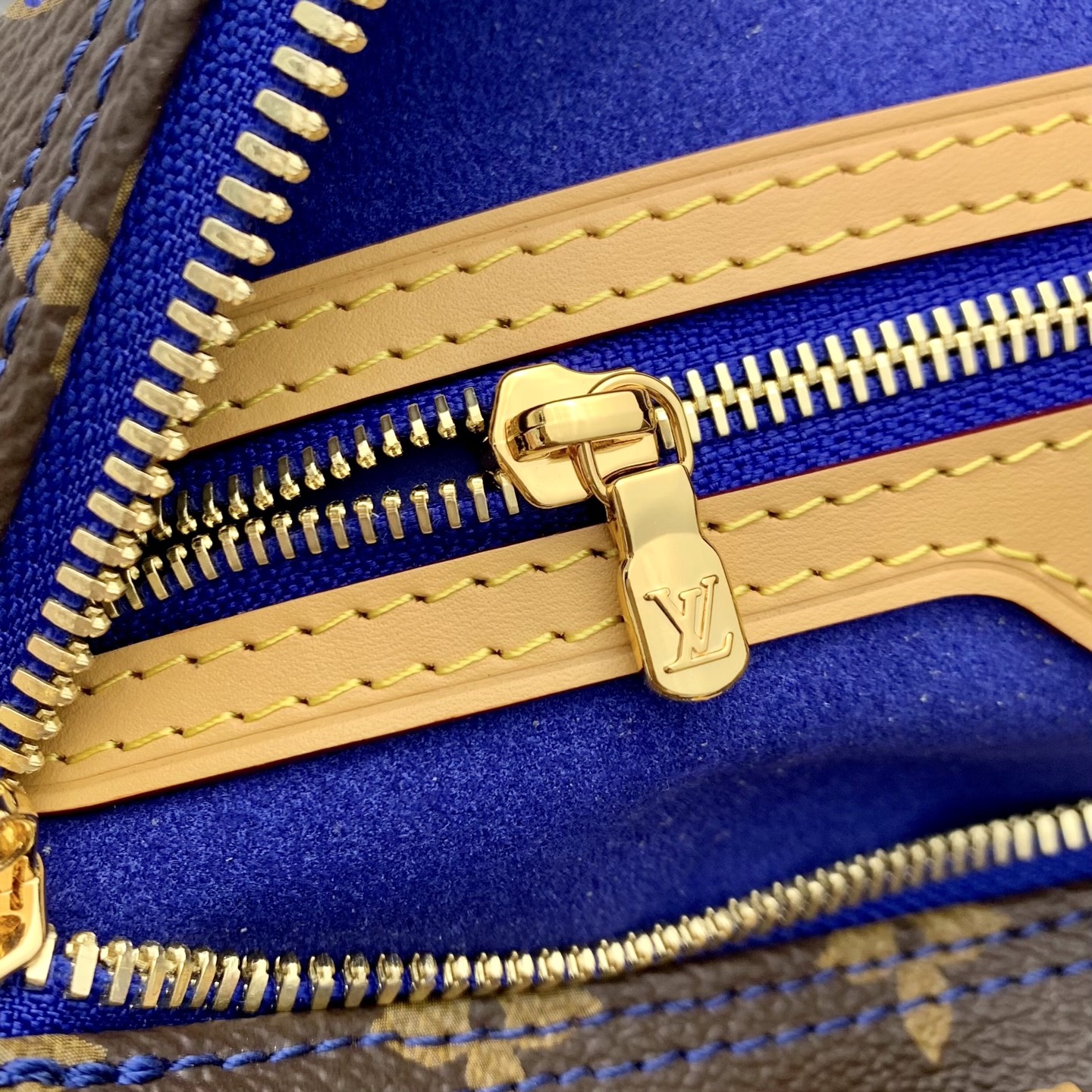 LV A貨 Speedy Monogram 藍色鏤空老花手提包 大容量肩背包| 10 LV A貨 Speedy Monogram 藍色鏤空老花手提包 大容量肩背包