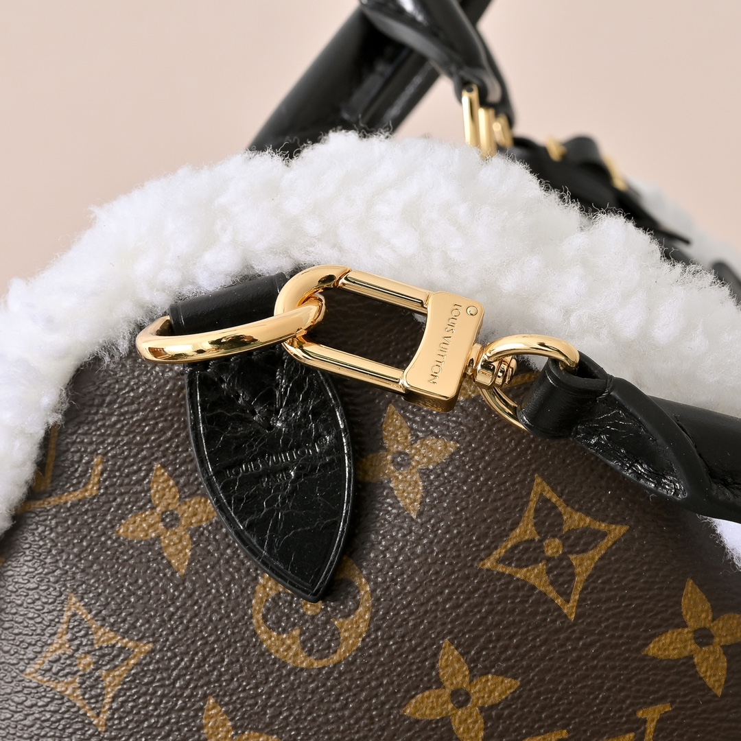 LV 一比一老花毛邊Speedy手提包 經典復古單肩斜挎包| 10 LV 一比一老花毛邊Speedy手提包 經典復古單肩斜挎包