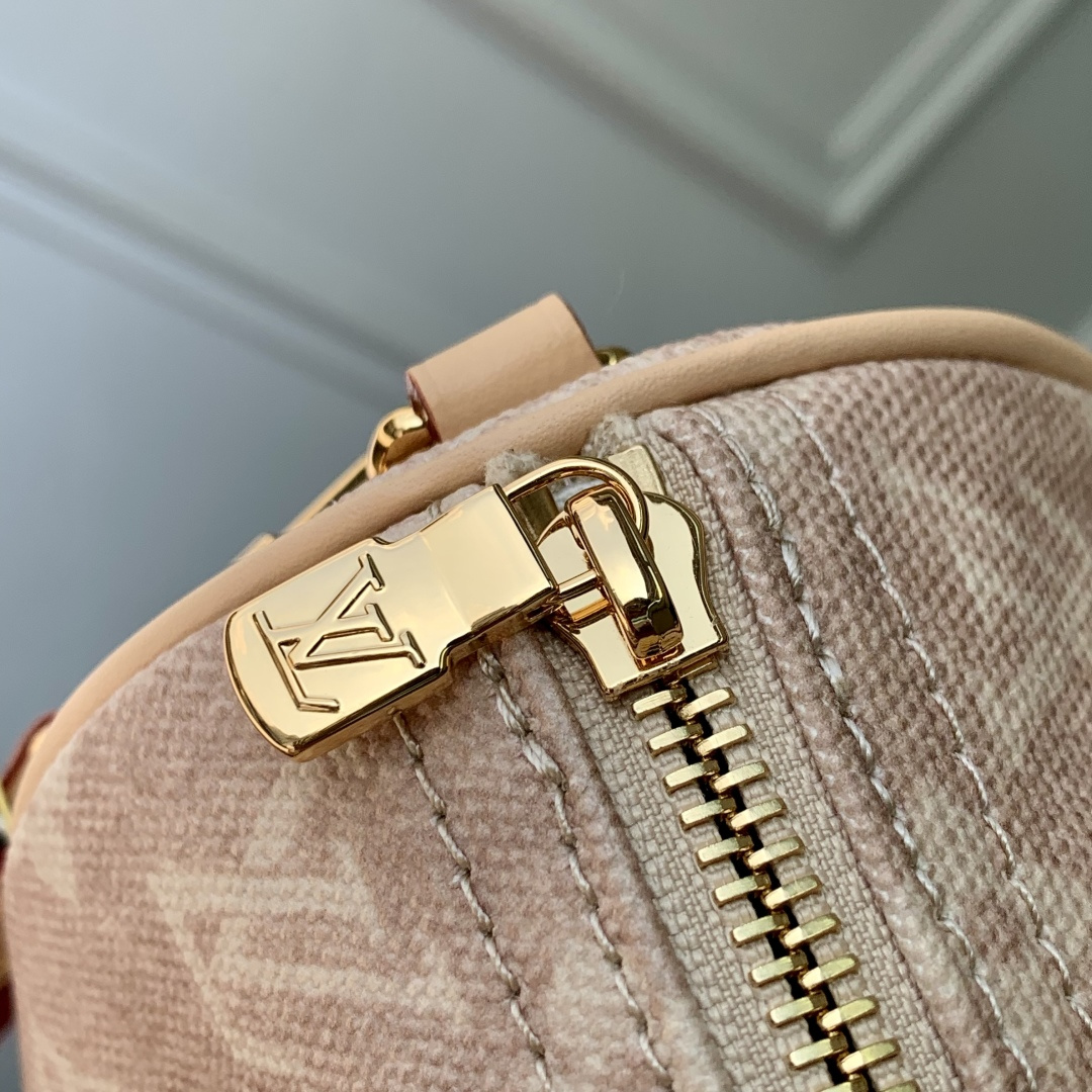 LV 高仿 Monogram 淺粉老花 Speedy 手提包 寬肩帶斜背女包| 9 LV 高仿 Monogram 淺粉老花 Speedy 手提包 寬肩帶斜背女包