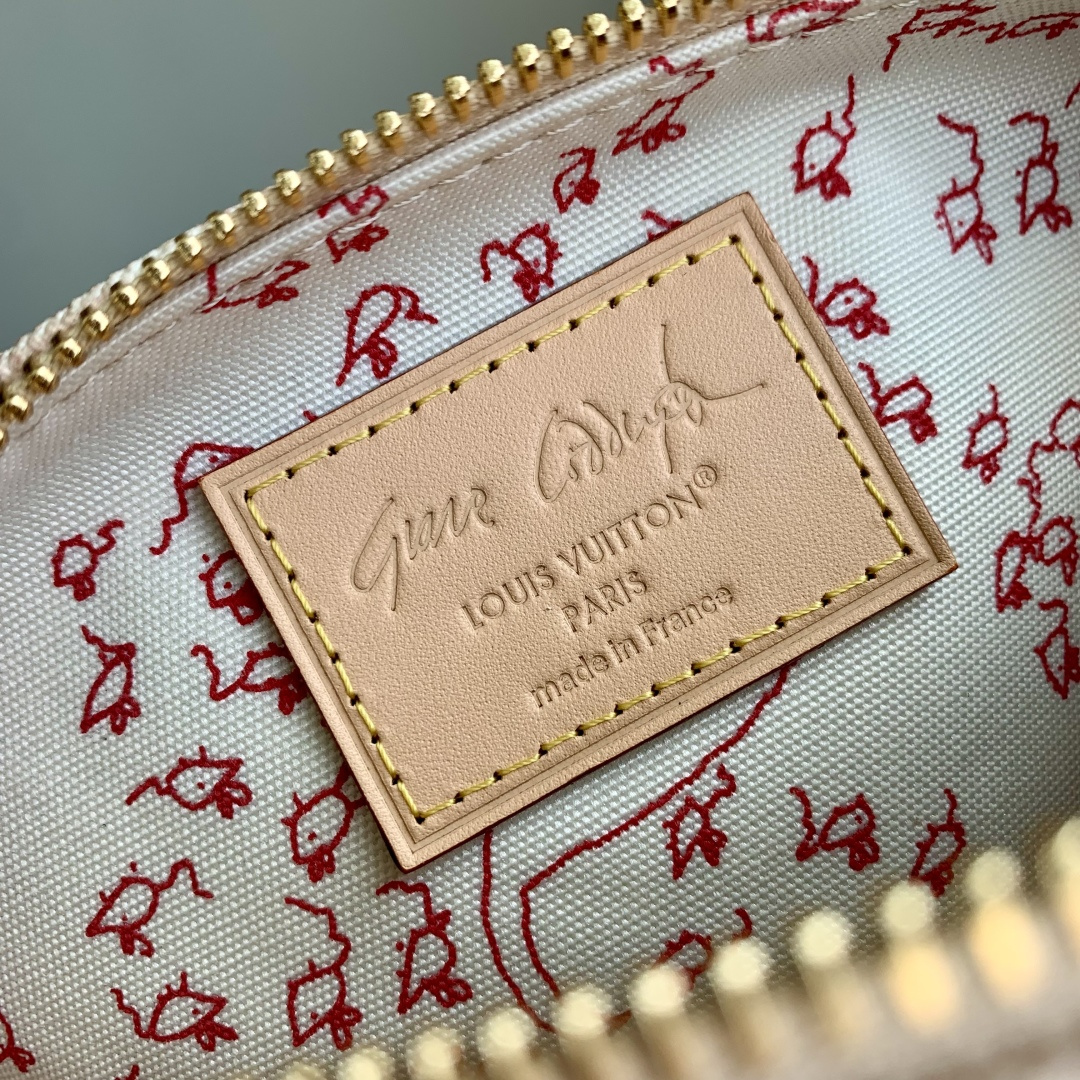 LV 高仿 Monogram 淺粉老花 Speedy 手提包 寬肩帶斜背女包| 8 LV 高仿 Monogram 淺粉老花 Speedy 手提包 寬肩帶斜背女包