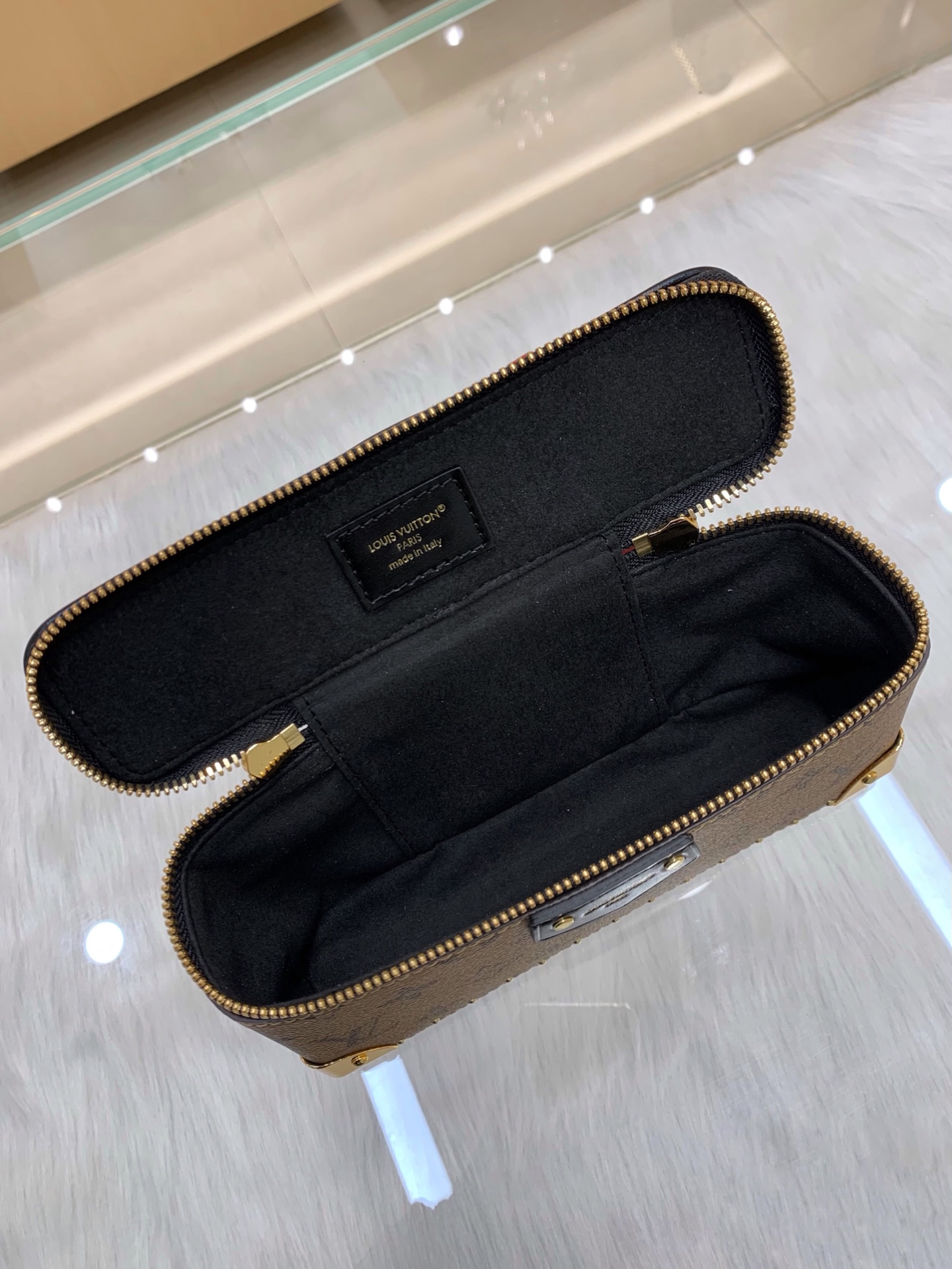 LV 原單 Monogram Vanity Case 老花化妝箱包 黑色皮革鏈條斜背包| 11 LV 原單 Monogram Vanity Case 老花化妝箱包 黑色皮革鏈條斜背包