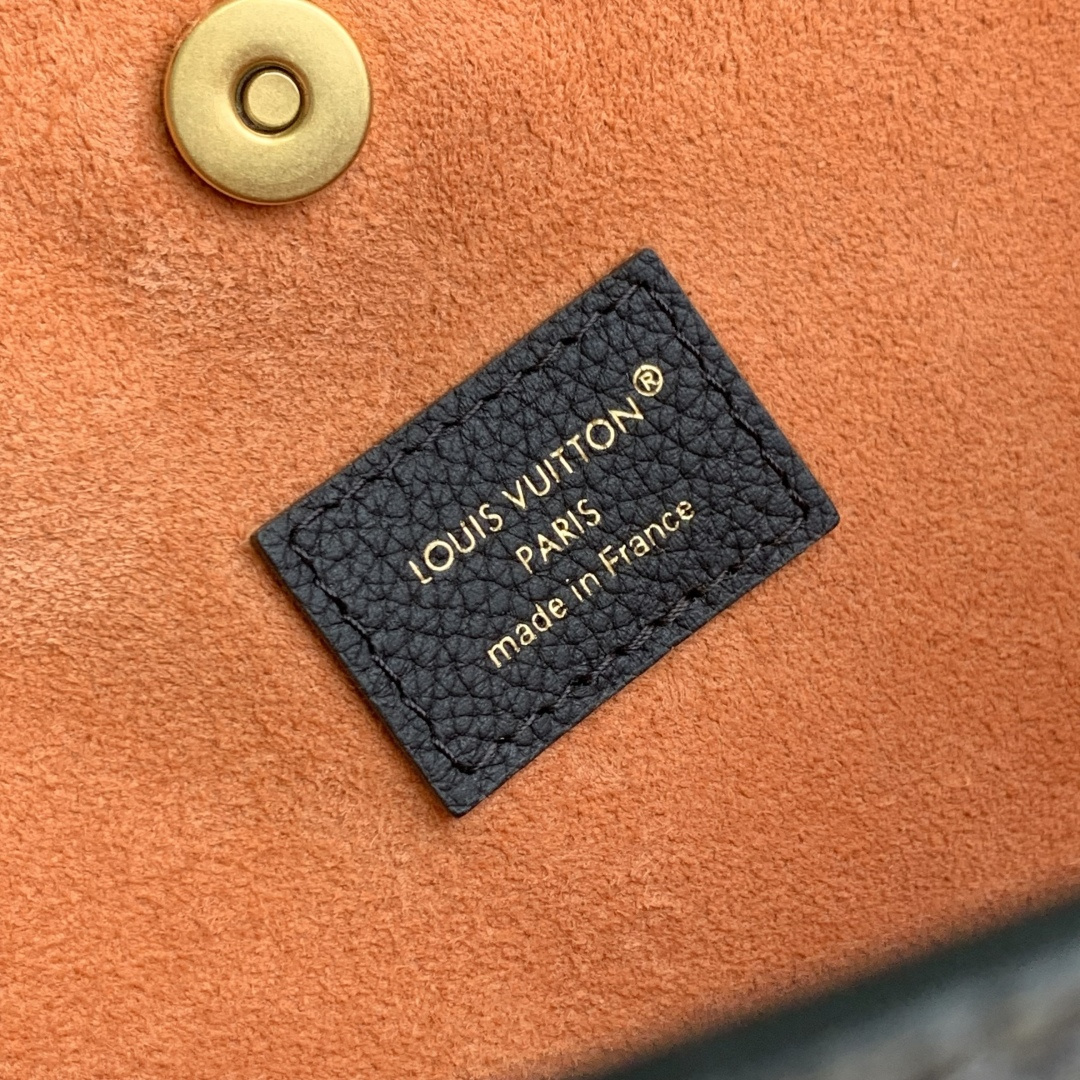 LV A貨 CarryAll 黑色粒面皮革單肩包 老花小包女士水桶包