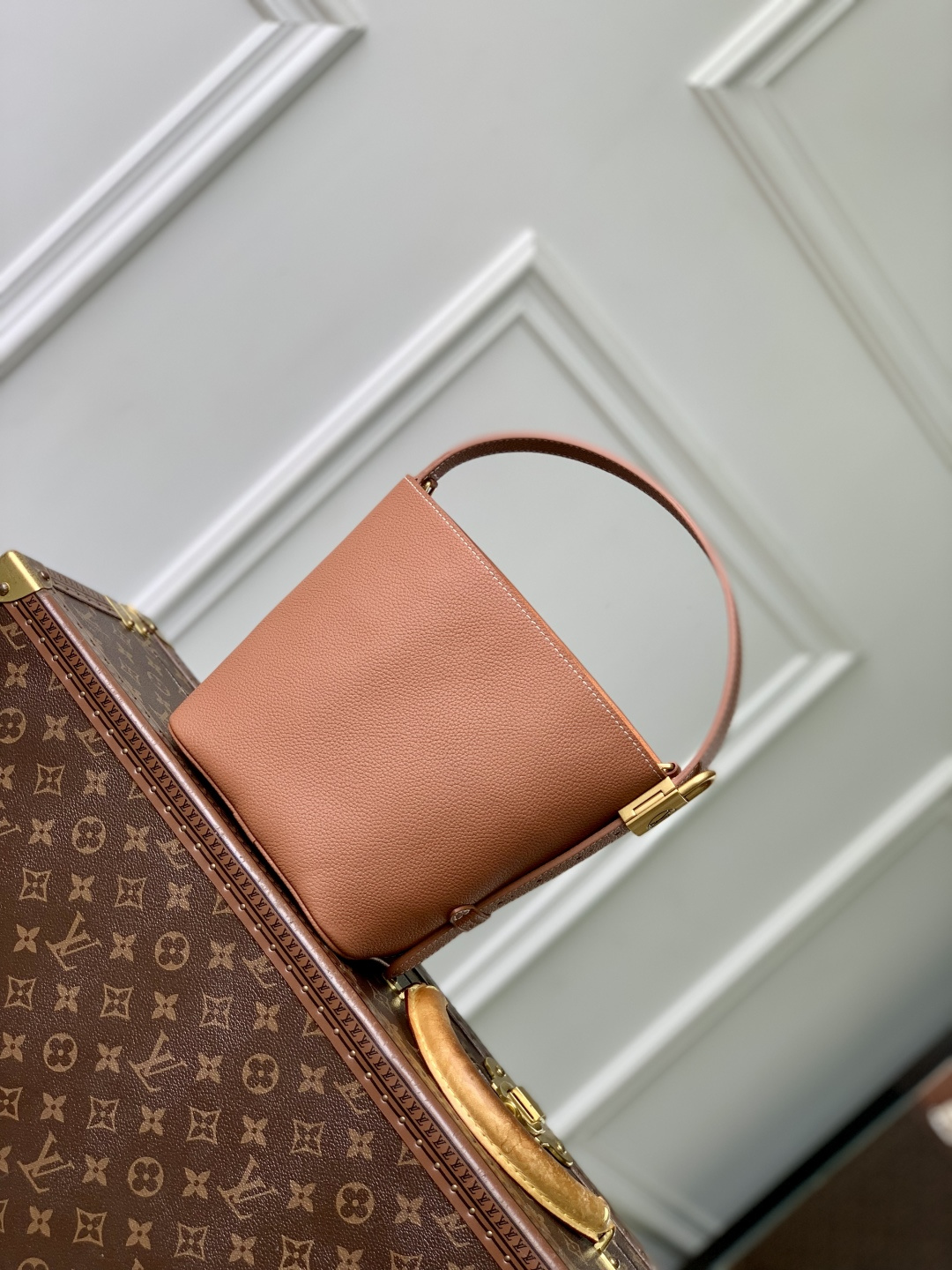 LV 一比一 棕色粒面皮革水桶包 Monogram老花小包女士單肩包| 11 LV 一比一 棕色粒面皮革水桶包 Monogram老花小包女士單肩包