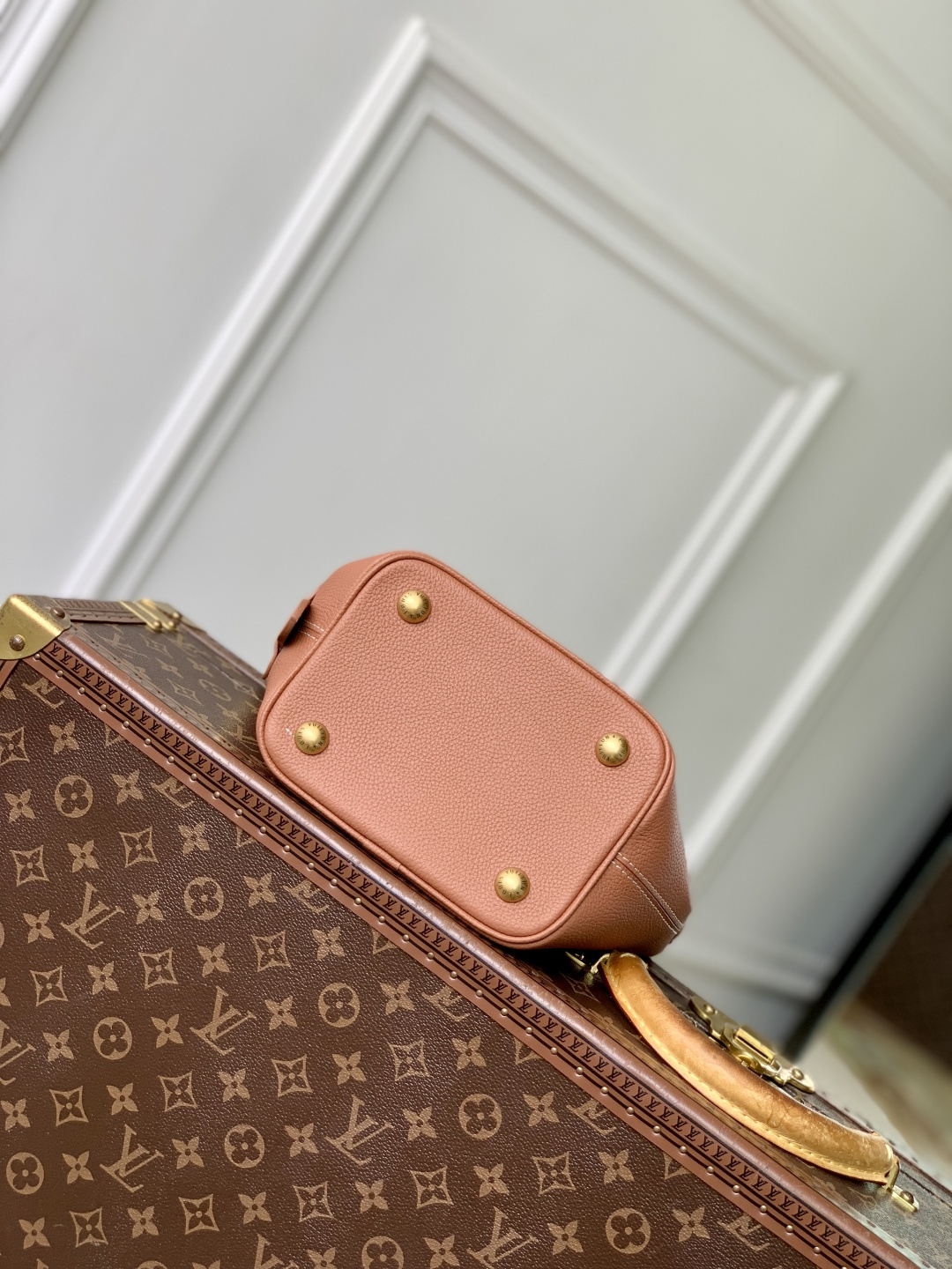 LV 一比一 棕色粒面皮革水桶包 Monogram老花小包女士單肩包| 10 LV 一比一 棕色粒面皮革水桶包 Monogram老花小包女士單肩包