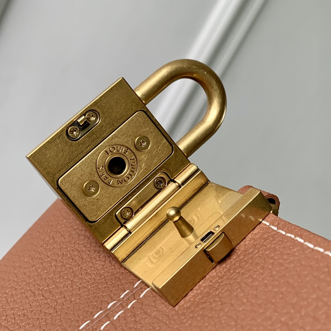 LV 一比一 棕色粒面皮革水桶包 Monogram老花小包女士單肩包| 8 LV 一比一 棕色粒面皮革水桶包 Monogram老花小包女士單肩包