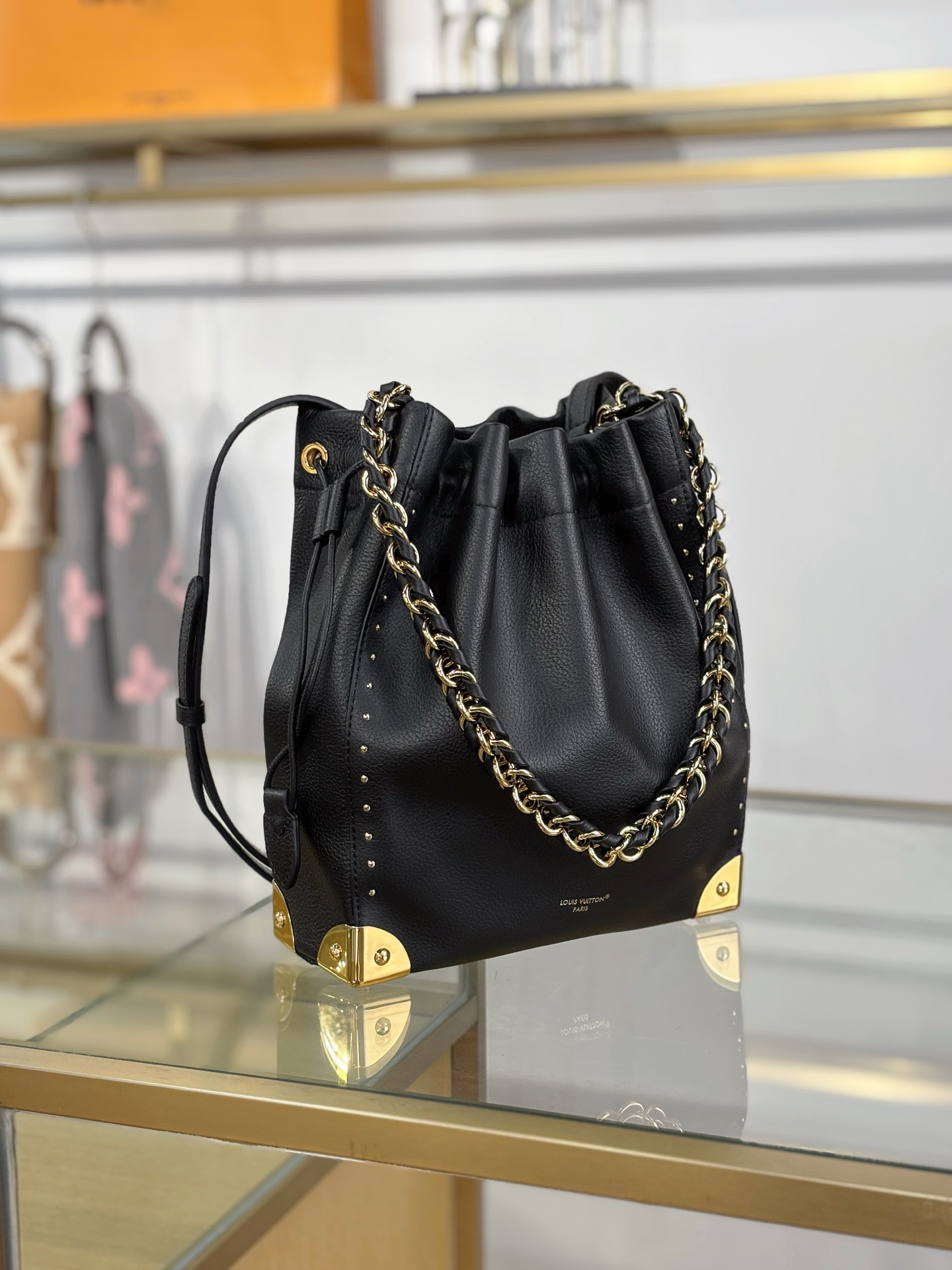 LV高仿米灰色Monogram Empreinte皮革小方包 手提斜背女包| 14 LV高仿米灰色Monogram Empreinte皮革小方包 手提斜背女包