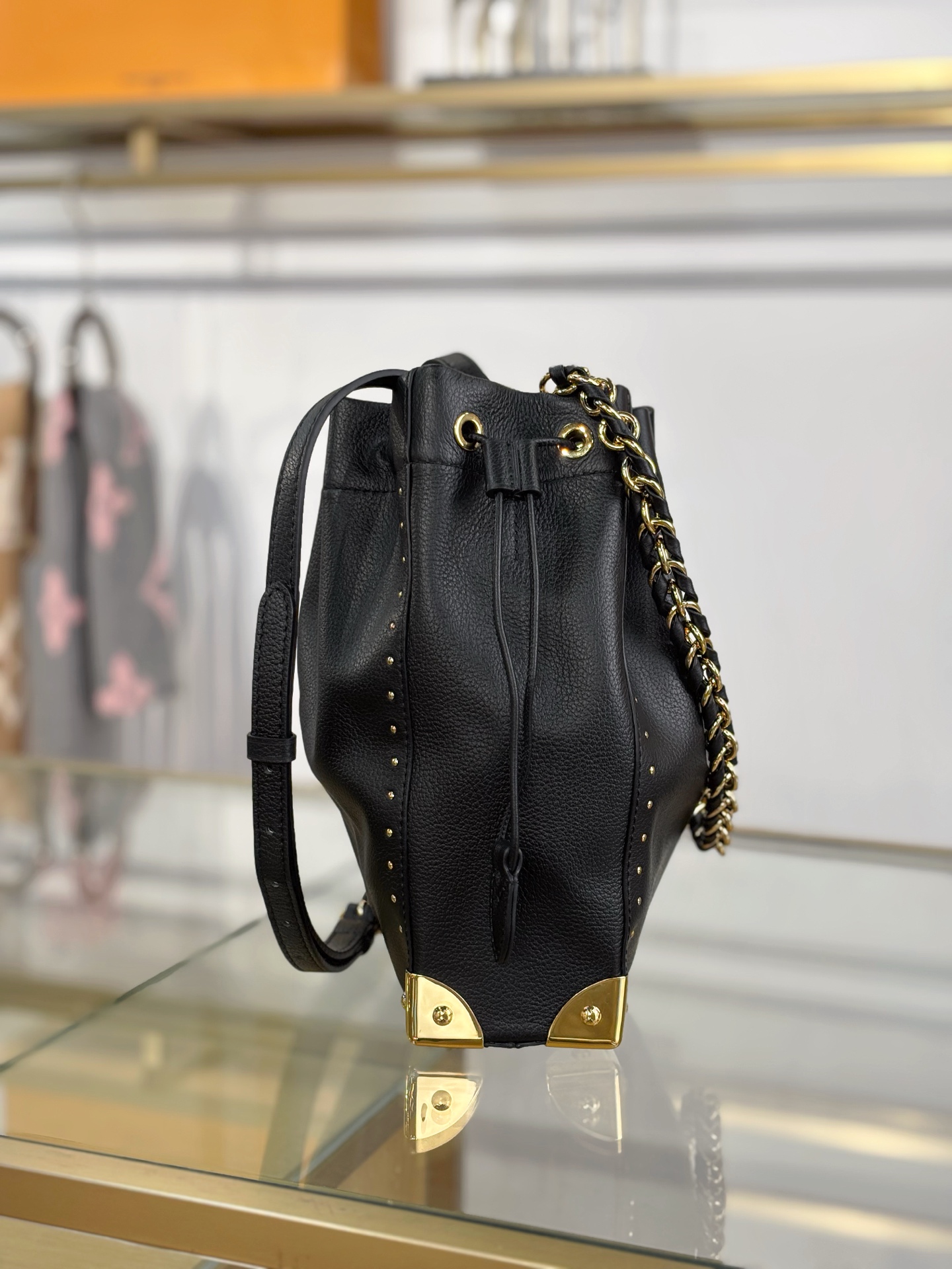 LV高仿米灰色Monogram Empreinte皮革小方包 手提斜背女包| 9 LV高仿米灰色Monogram Empreinte皮革小方包 手提斜背女包