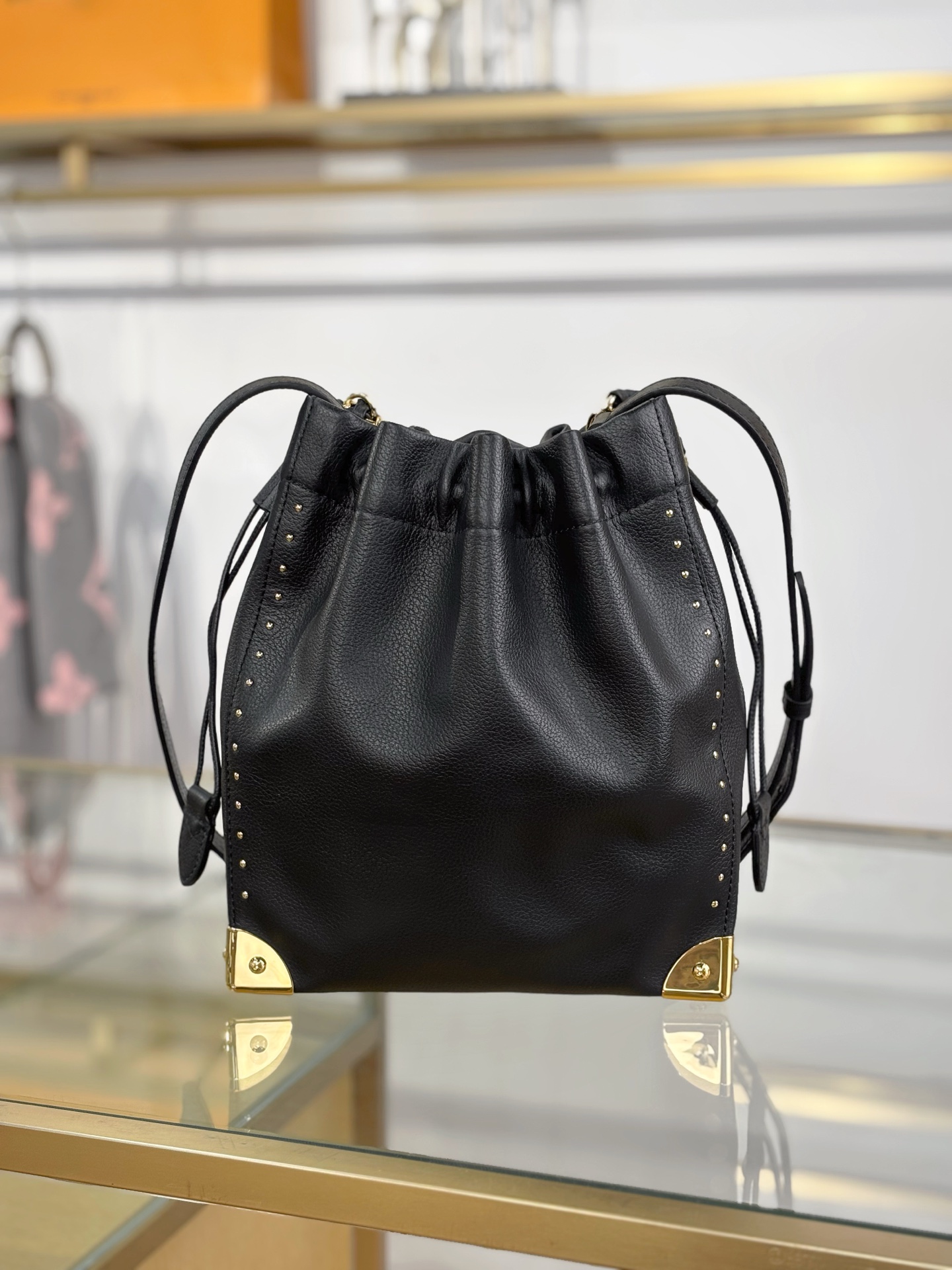 LV高仿米灰色Monogram Empreinte皮革小方包 手提斜背女包| 8 LV高仿米灰色Monogram Empreinte皮革小方包 手提斜背女包