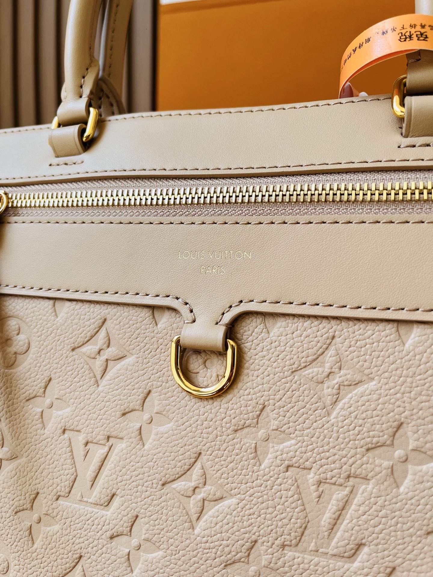 LV一比一裸粉色Monogram Empreinte大號手提包 女士通勤斜背包